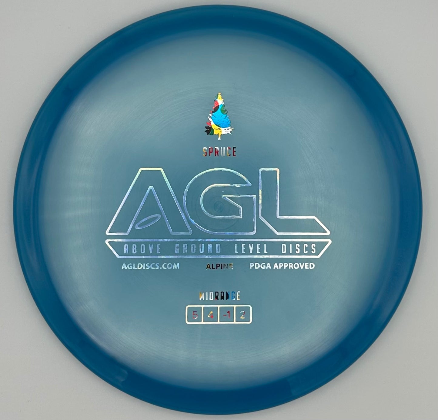 AGL Discs - Blue-ish Alpine Spruce (AGL Bar Stamp)