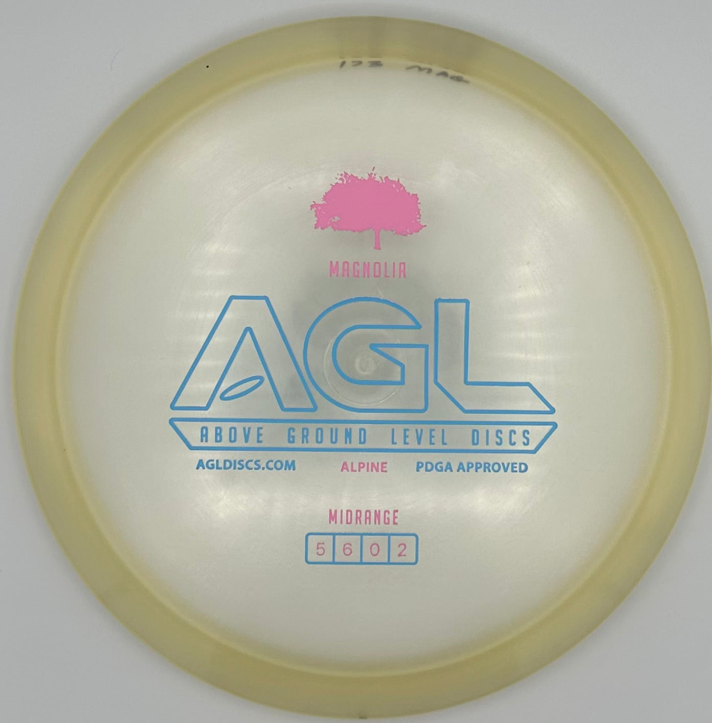AGL Discs - Clearly Alpine Magnolia (AGL Bar Stamp)