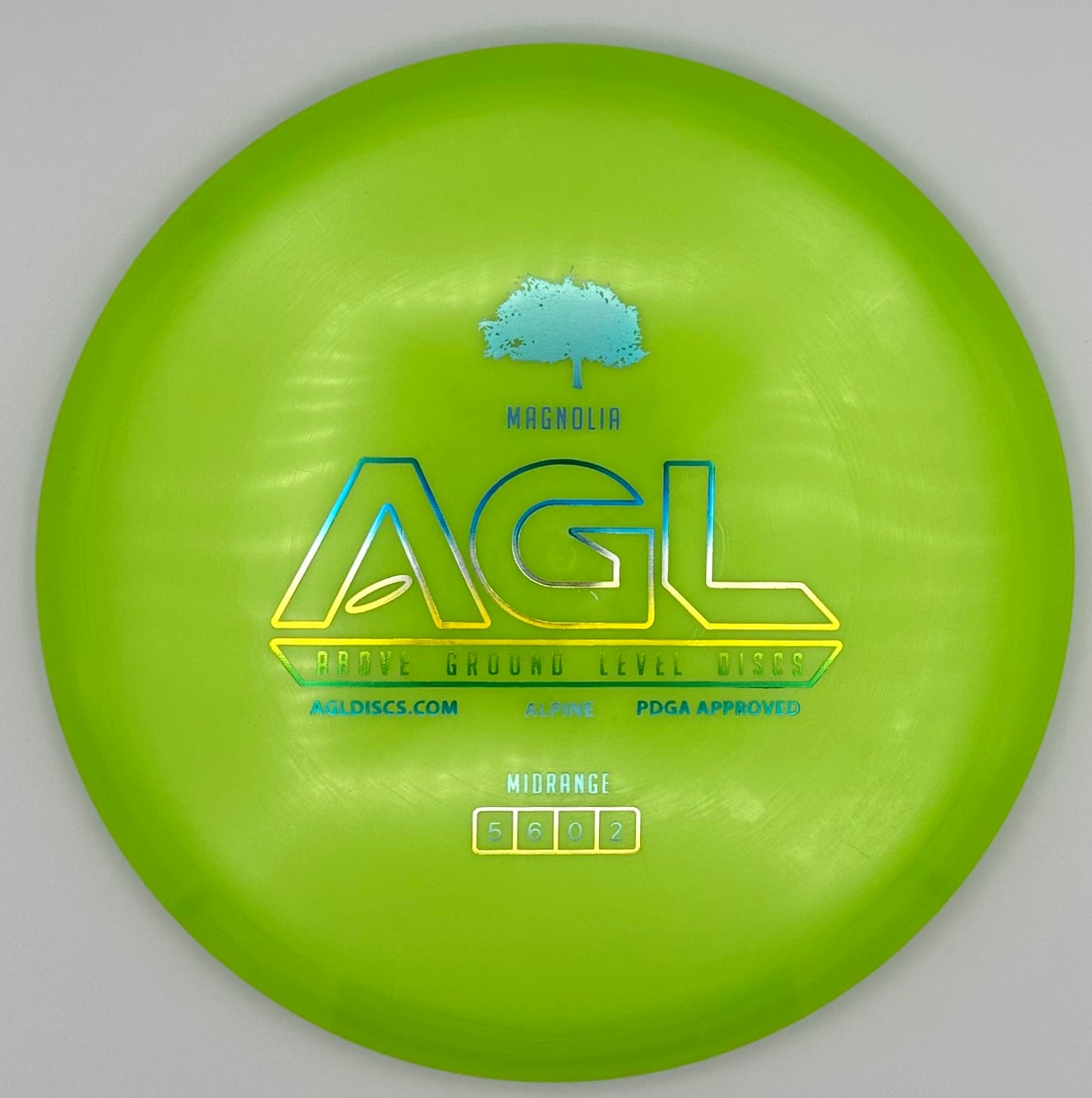 AGL Discs - Slimy Green Alpine Magnolia (AGL Bar Stamp)