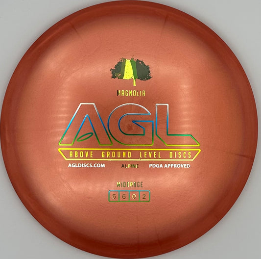 AGL Discs - Burnt Orange Alpine Magnolia (AGL Bar Stamp)