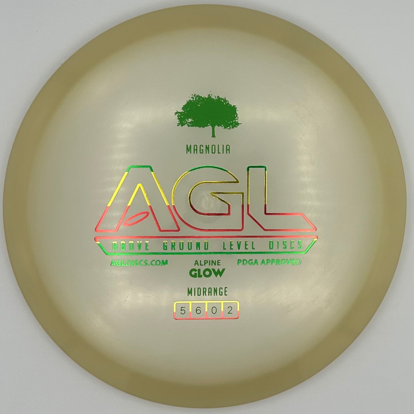 AGL Discs - Marshmallow Alpine Glow Magnolia (AGL Bar Stamp)