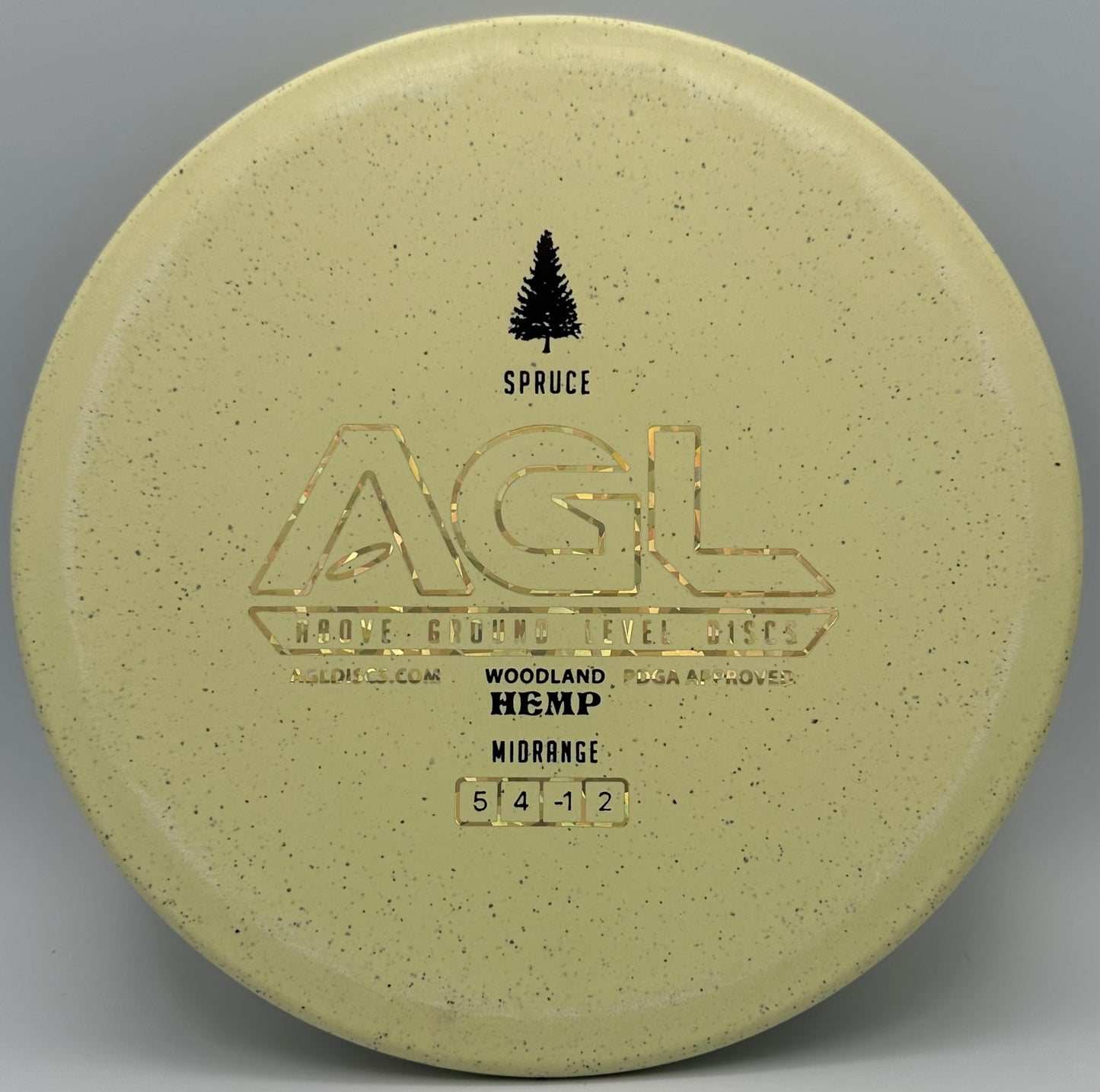 AGL Discs -Lemon Lime Woodland Hemp Spruce (AGL Bar Logo)