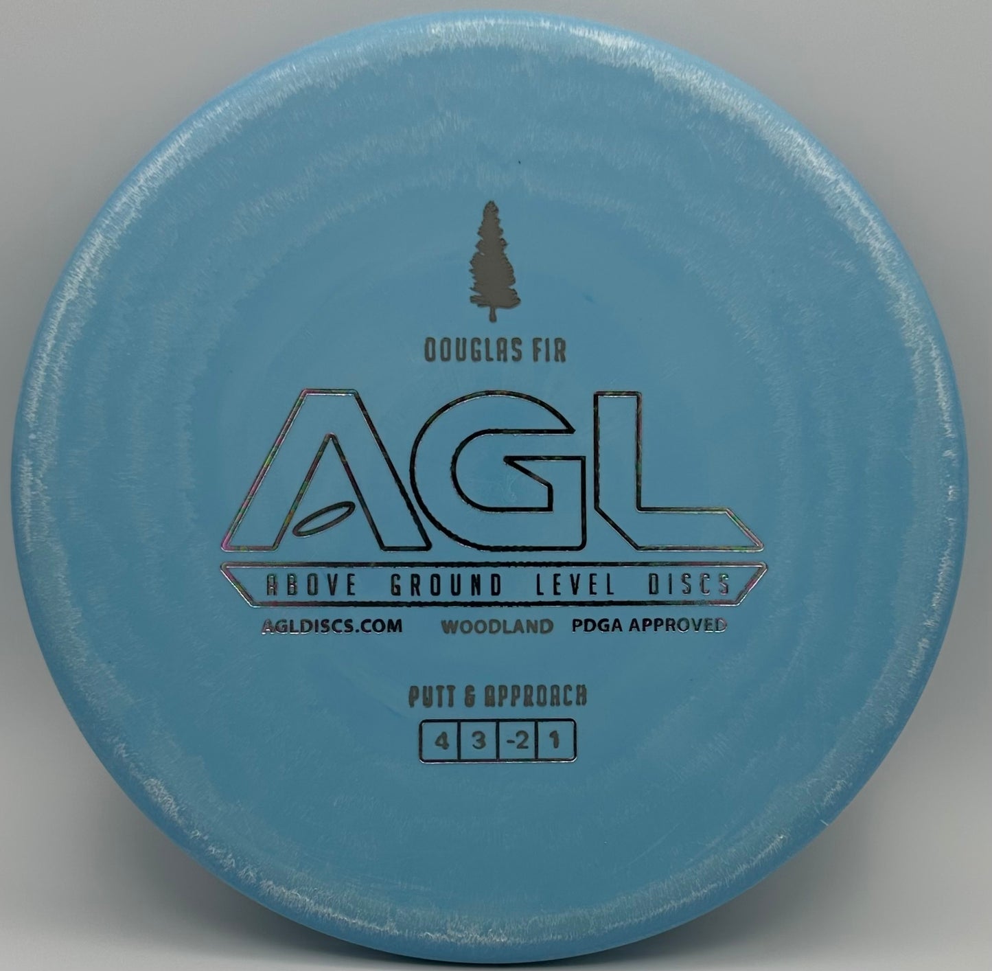 AGL Discs - Lakeside Blue Woodland Douglas fir (AGL Bar Stamp)