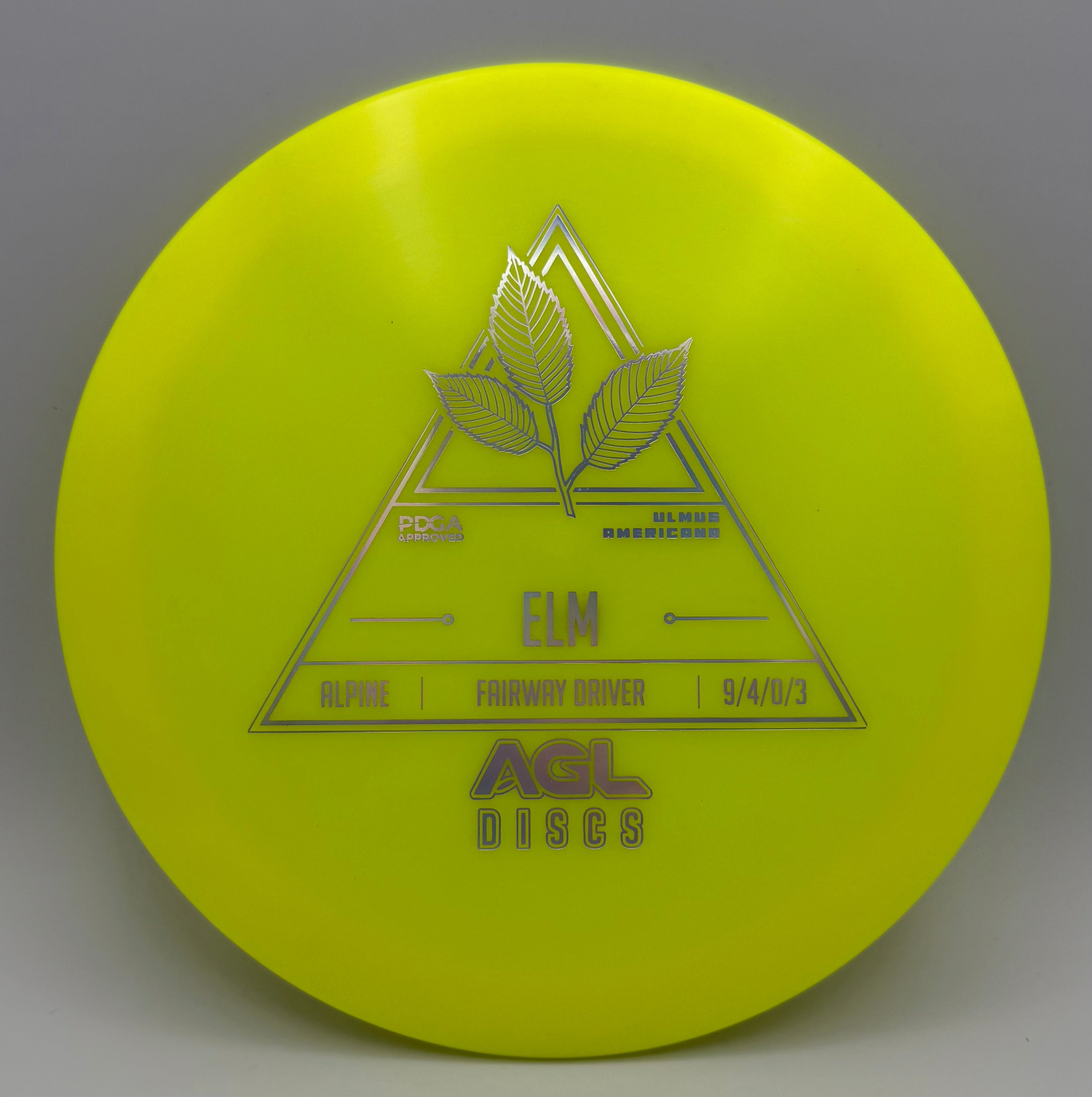 AGL Discs - Day Glow Alpine Elm (Stock Stamp)