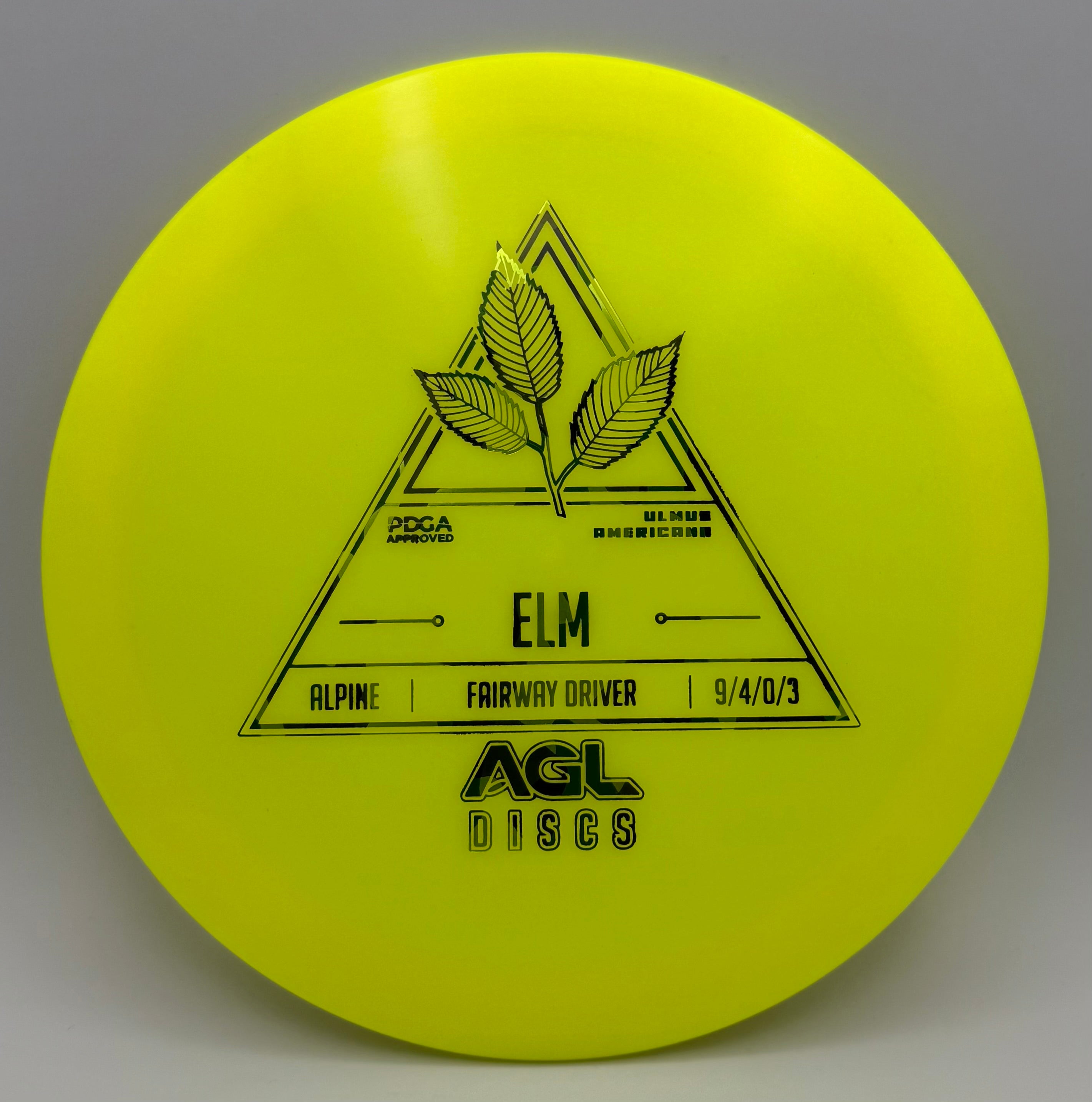 AGL Discs - Day Glow Alpine Elm (Stock Stamp)