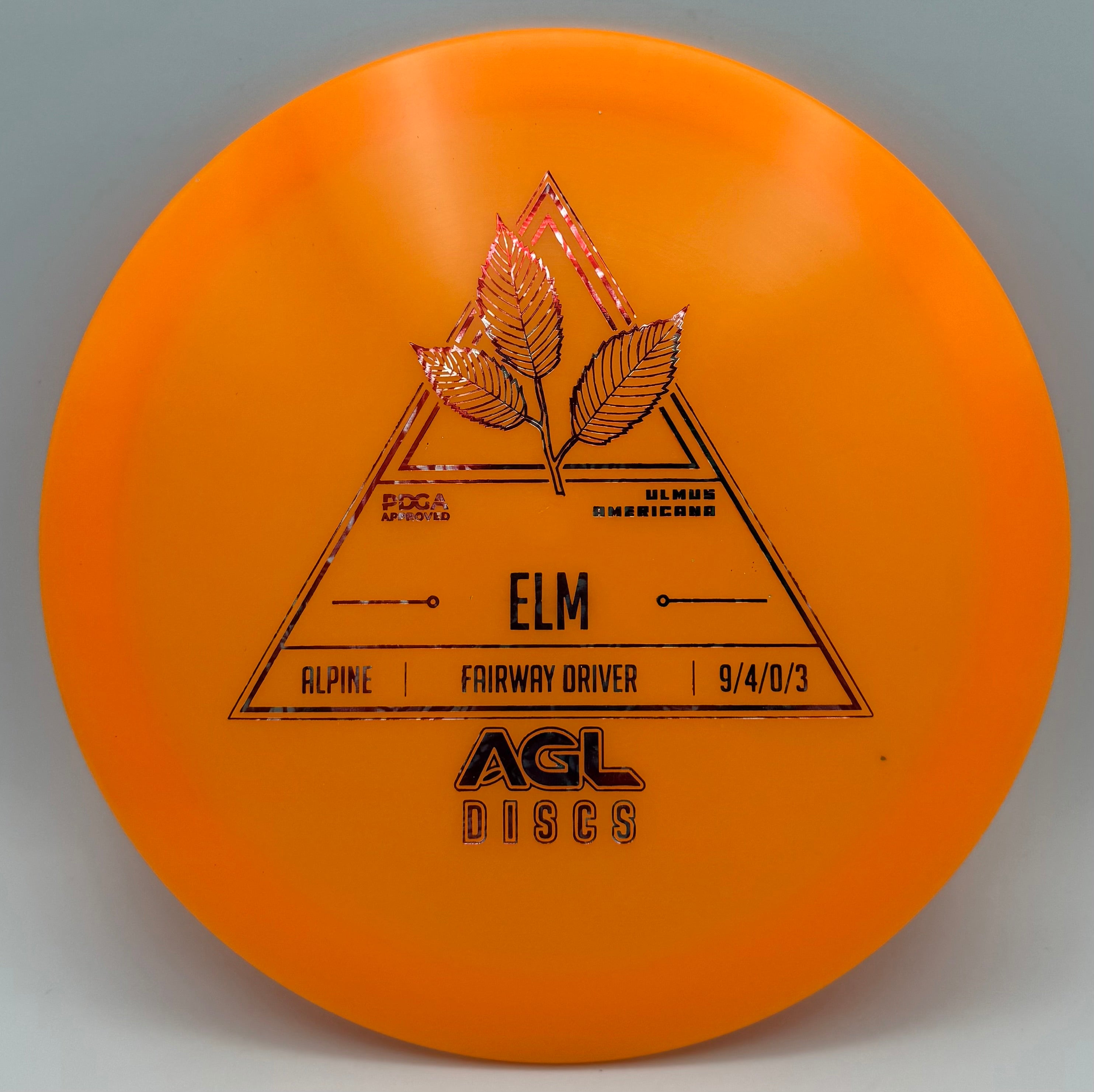 AGL Discs - Orange Alpine Elm (Stock Stamp)