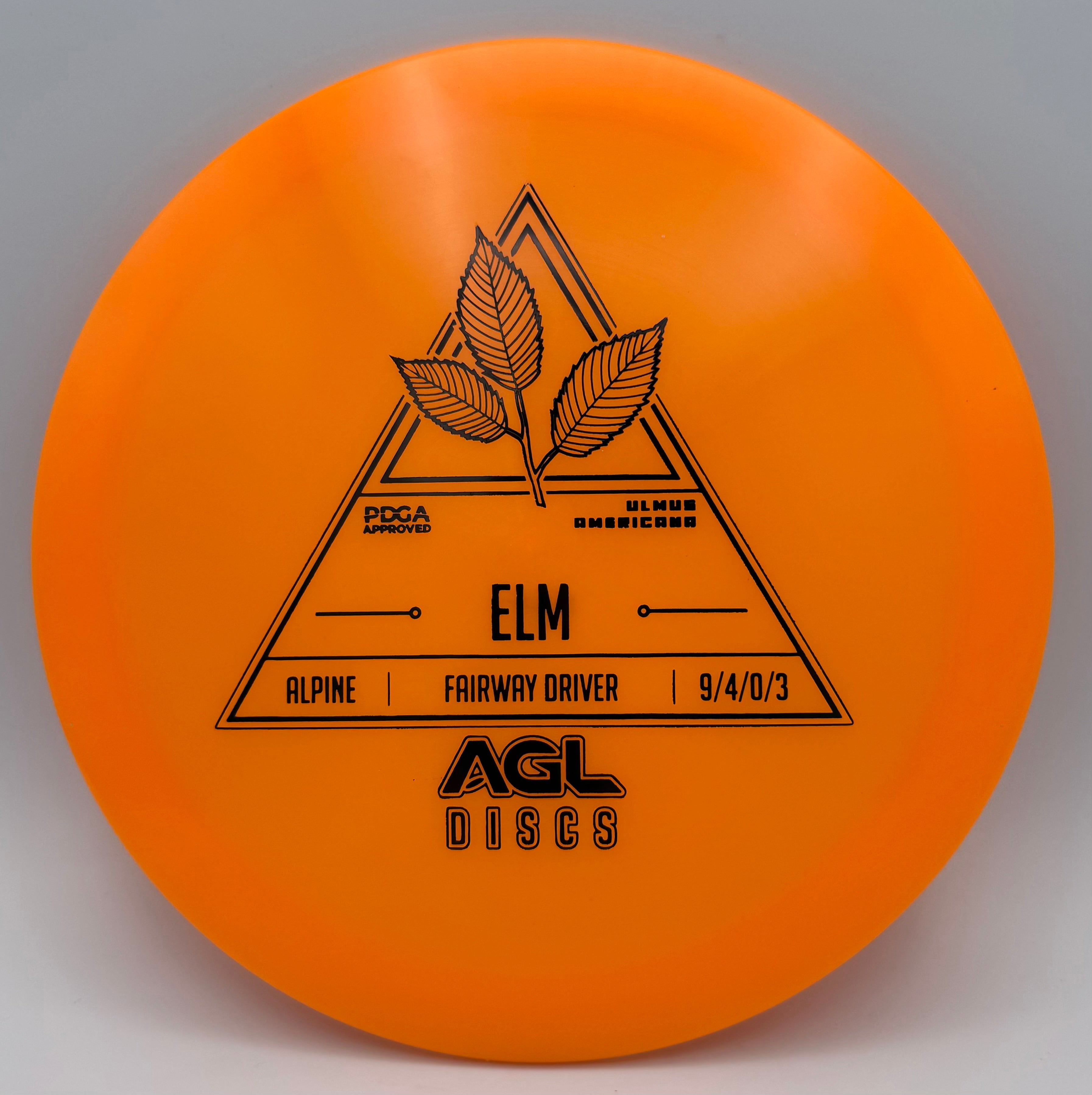 AGL Discs - Orange Alpine Elm (Stock Stamp)