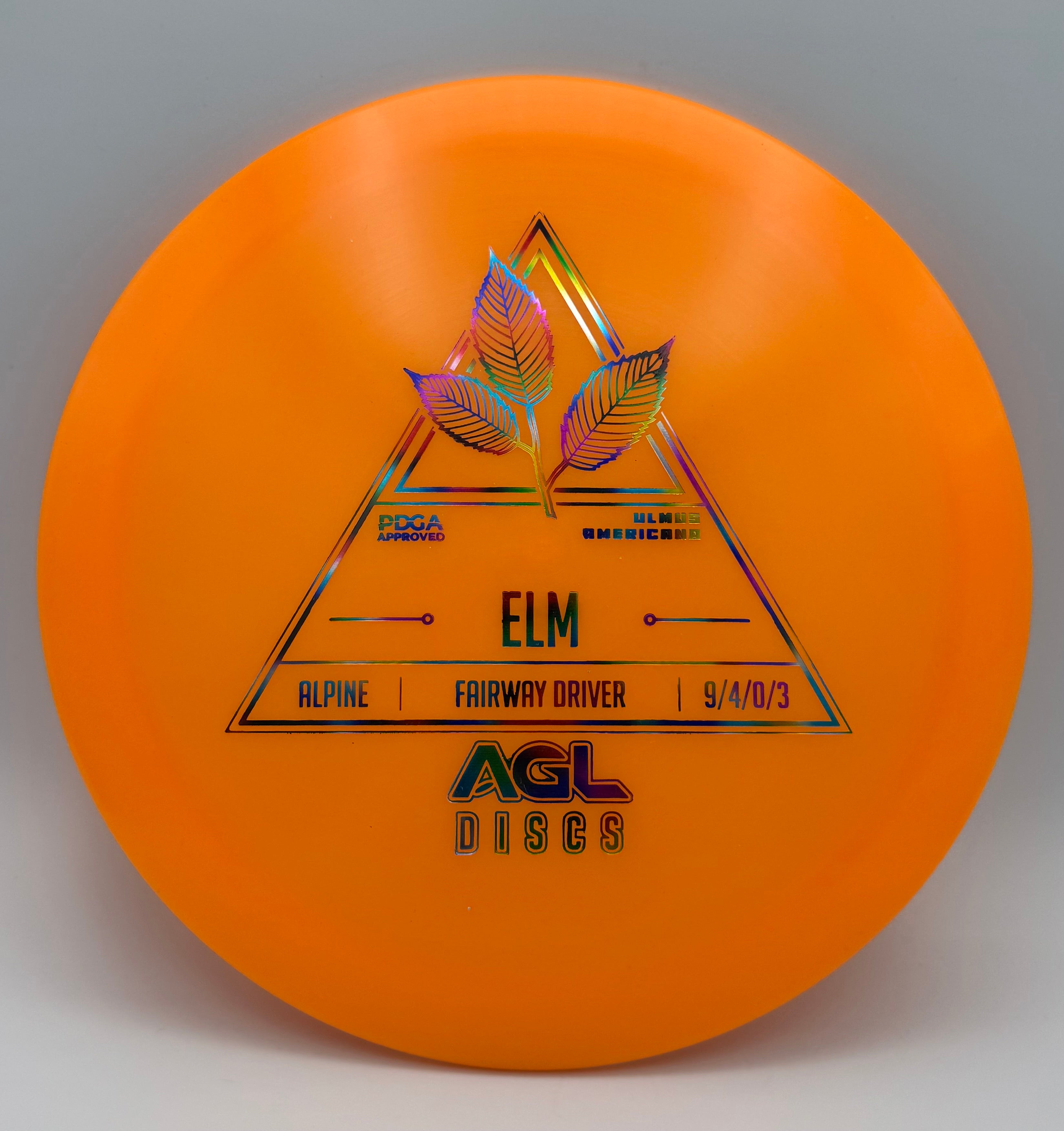 AGL Discs - Orange Alpine Elm (Stock Stamp)