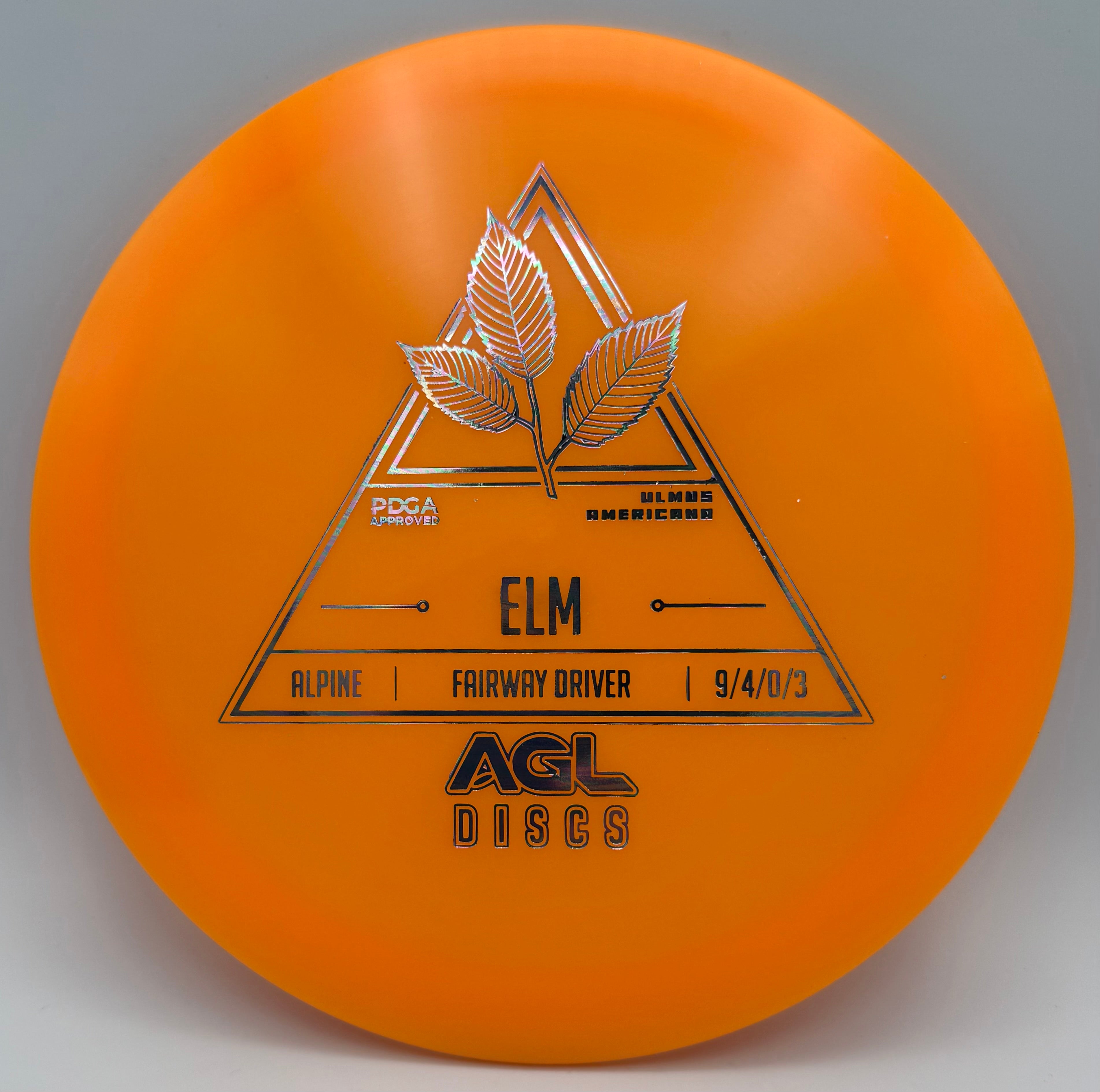 AGL Discs - Orange Alpine Elm (Stock Stamp)