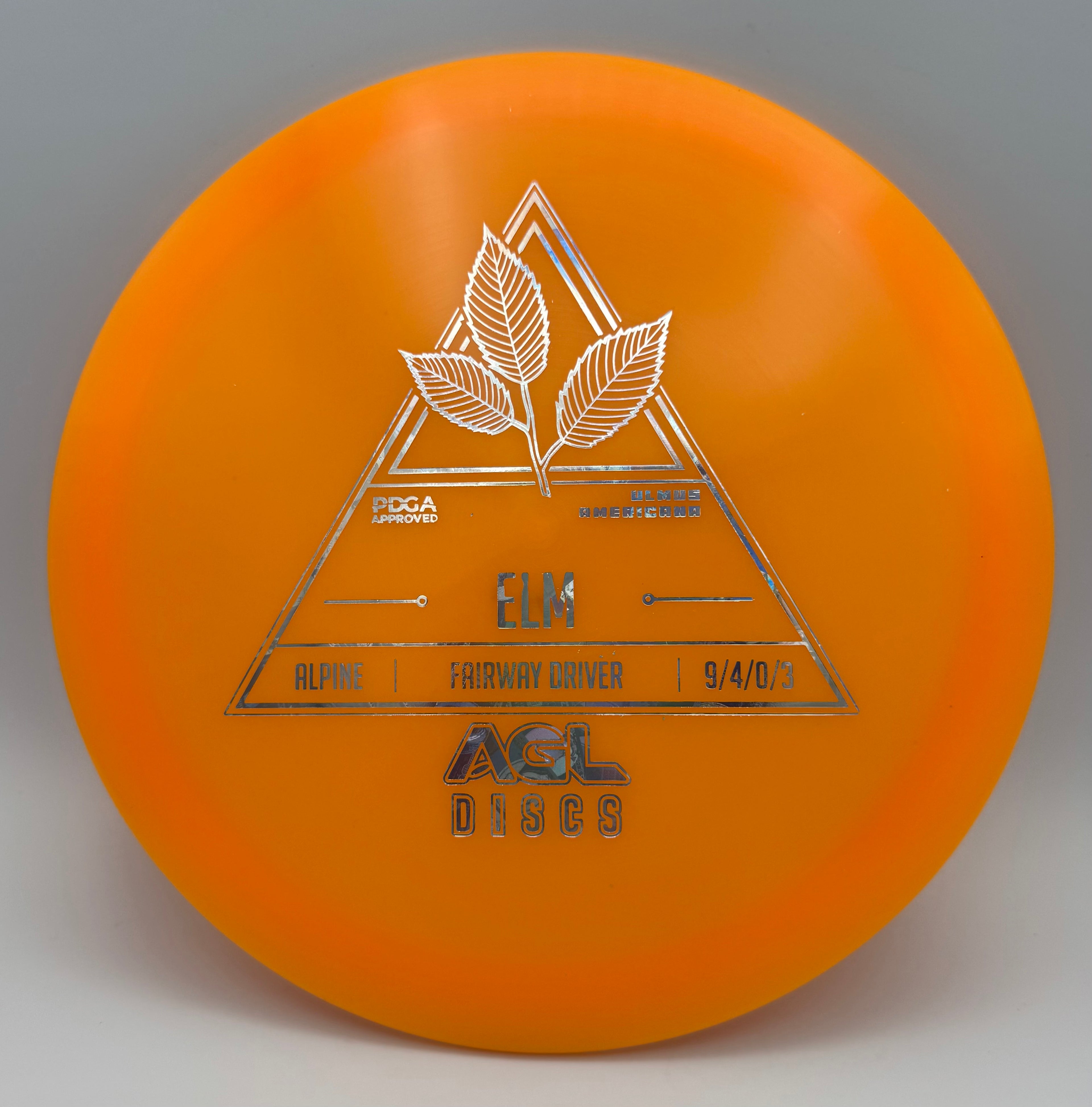 AGL Discs - Orange Alpine Elm (Stock Stamp)