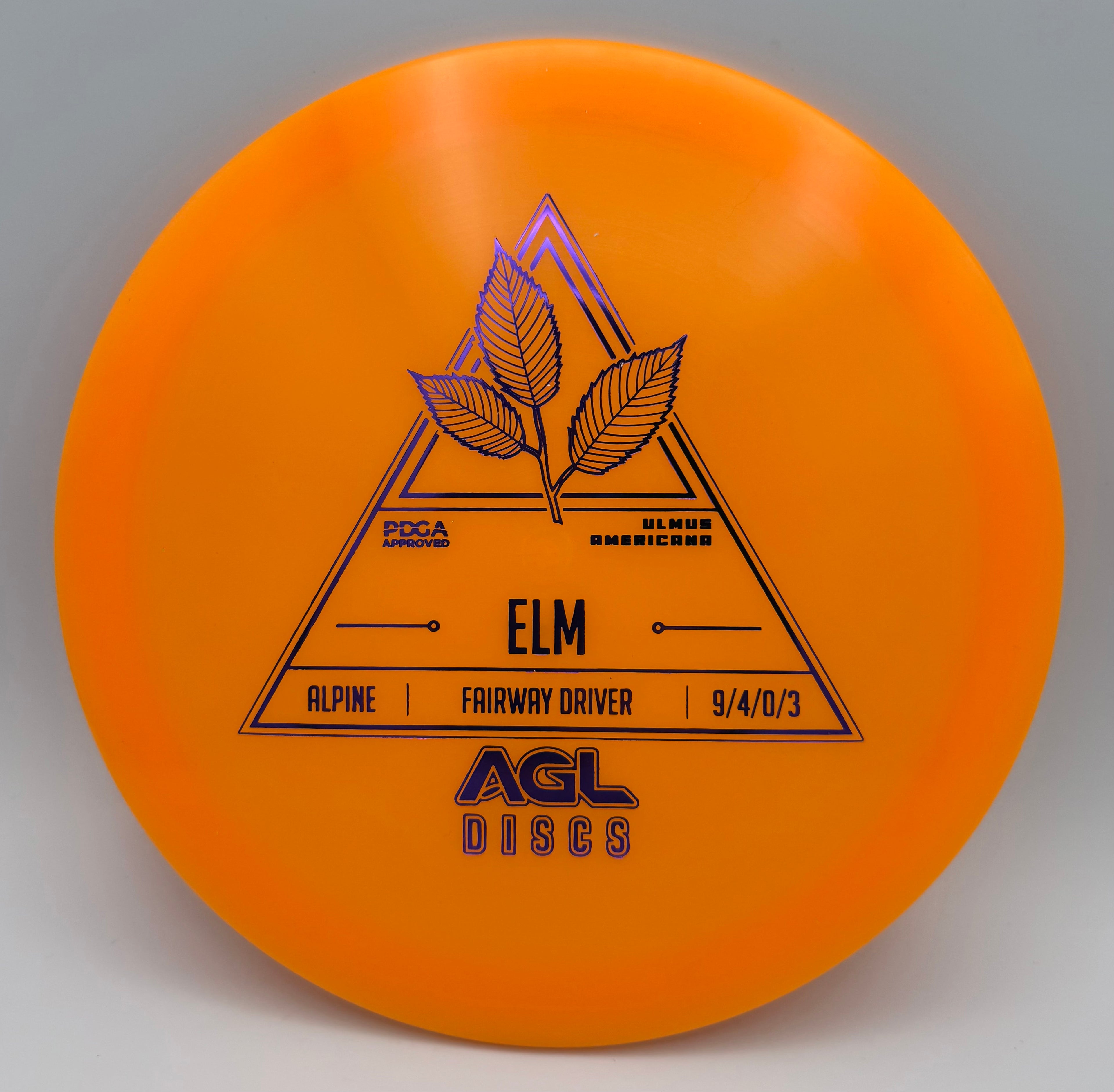 AGL Discs - Orange Alpine Elm (Stock Stamp)
