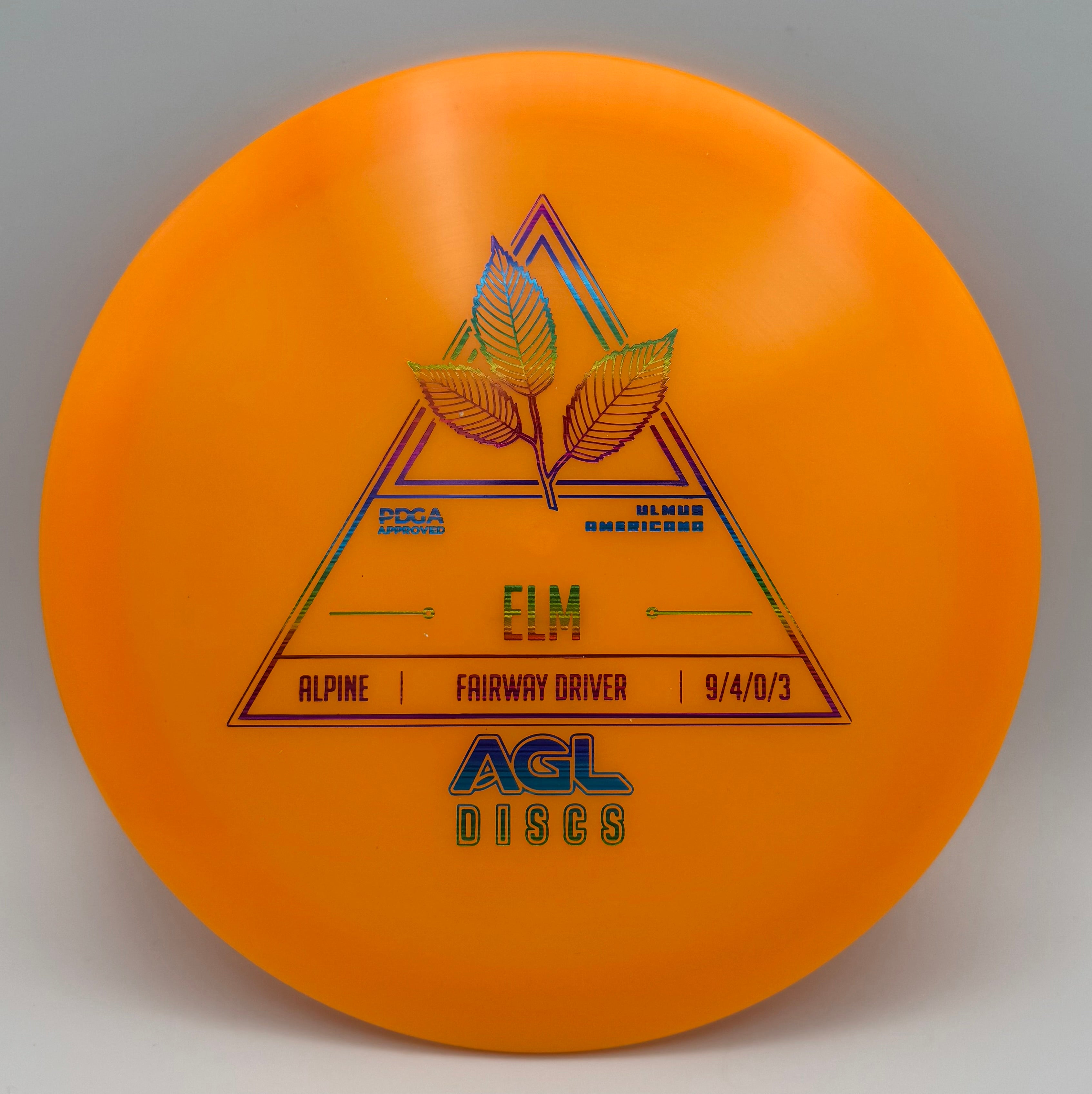 AGL Discs - Orange Alpine Elm (Stock Stamp)