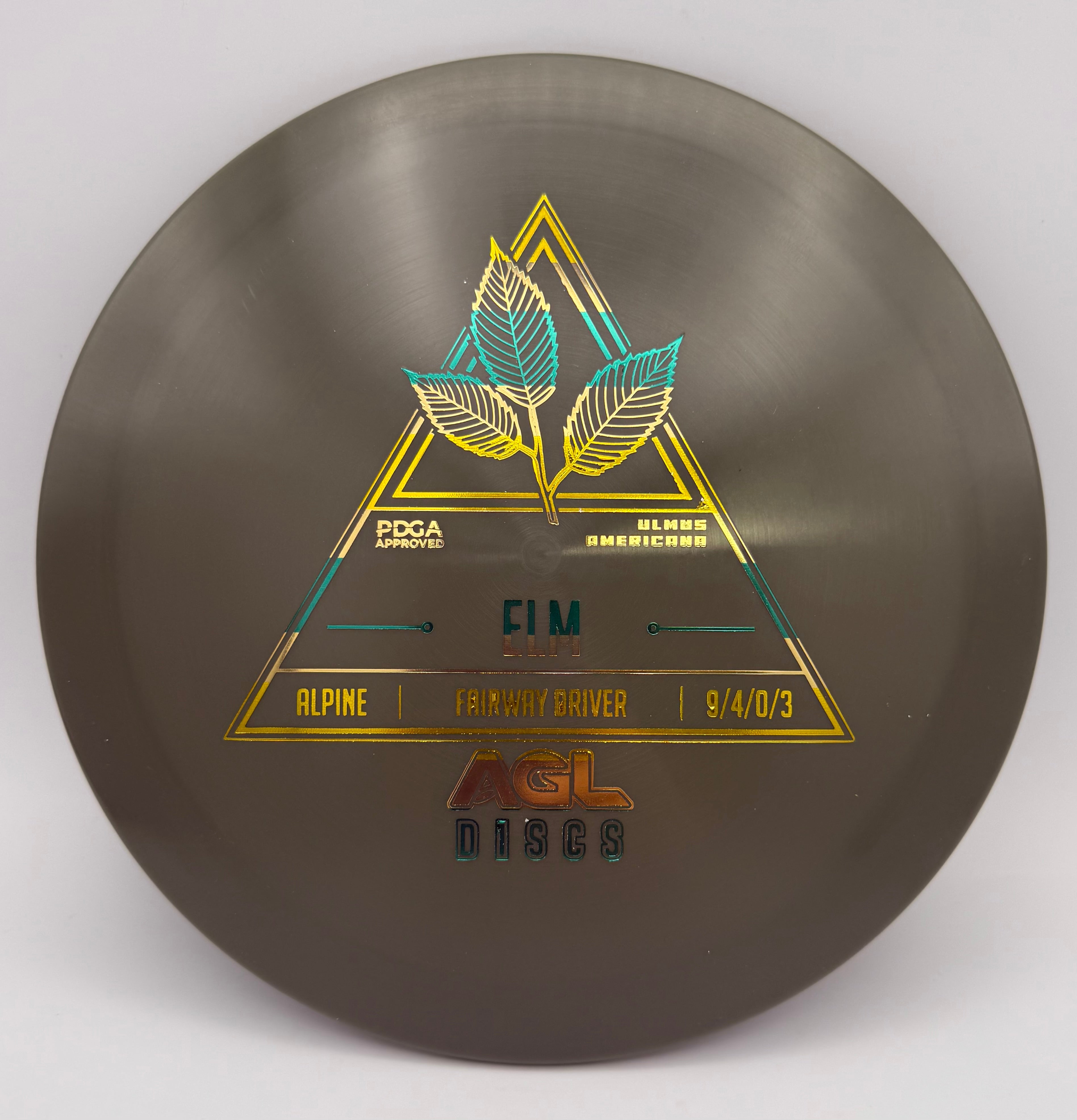 AGL Discs - Gunmetal Alpine Elm (Stock Stamp)