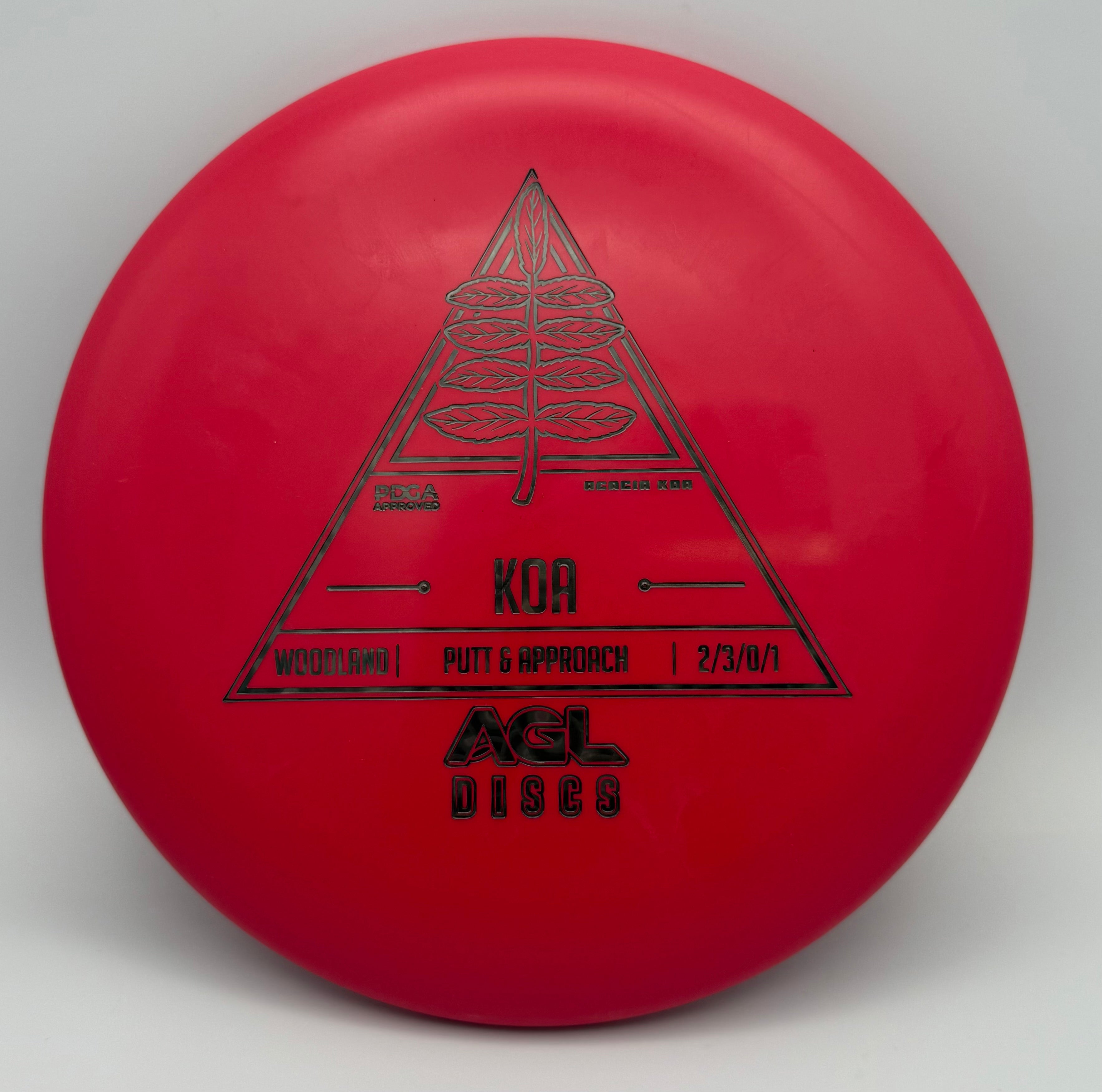 AGL Discs - Red Woodland Koa (Stock Stamp)