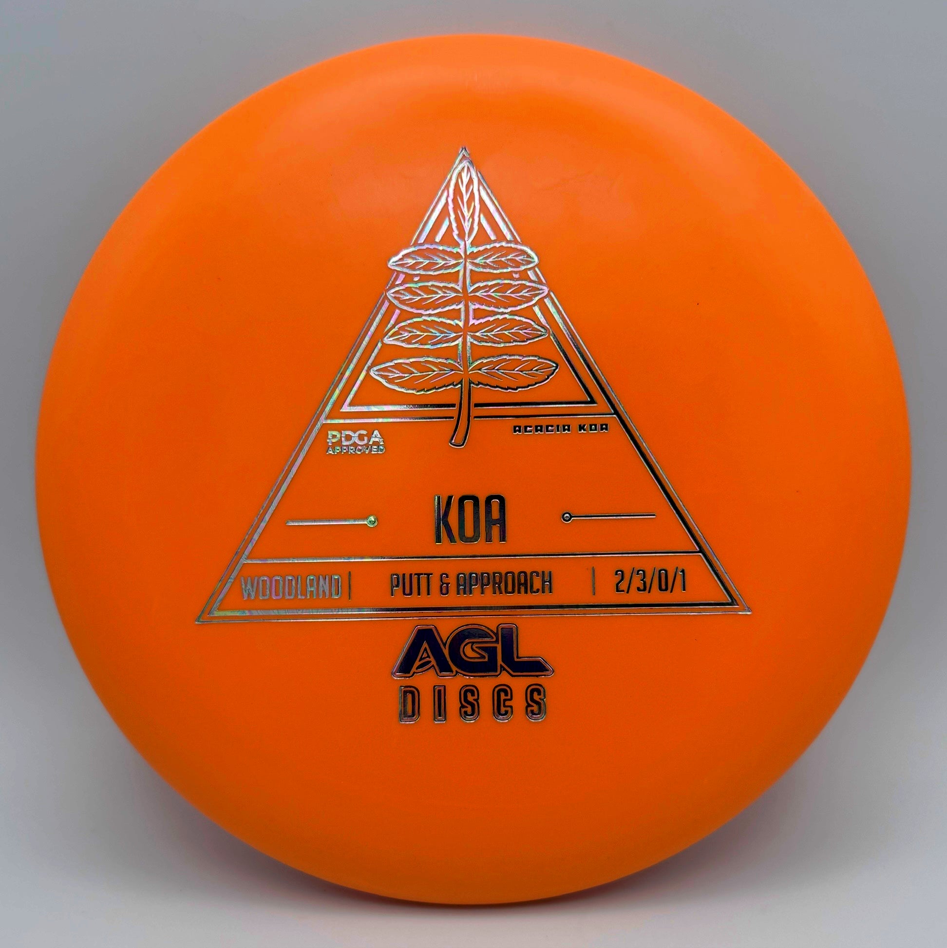 AGL Discs - Orange Woodland Koa (Stock Stamp)