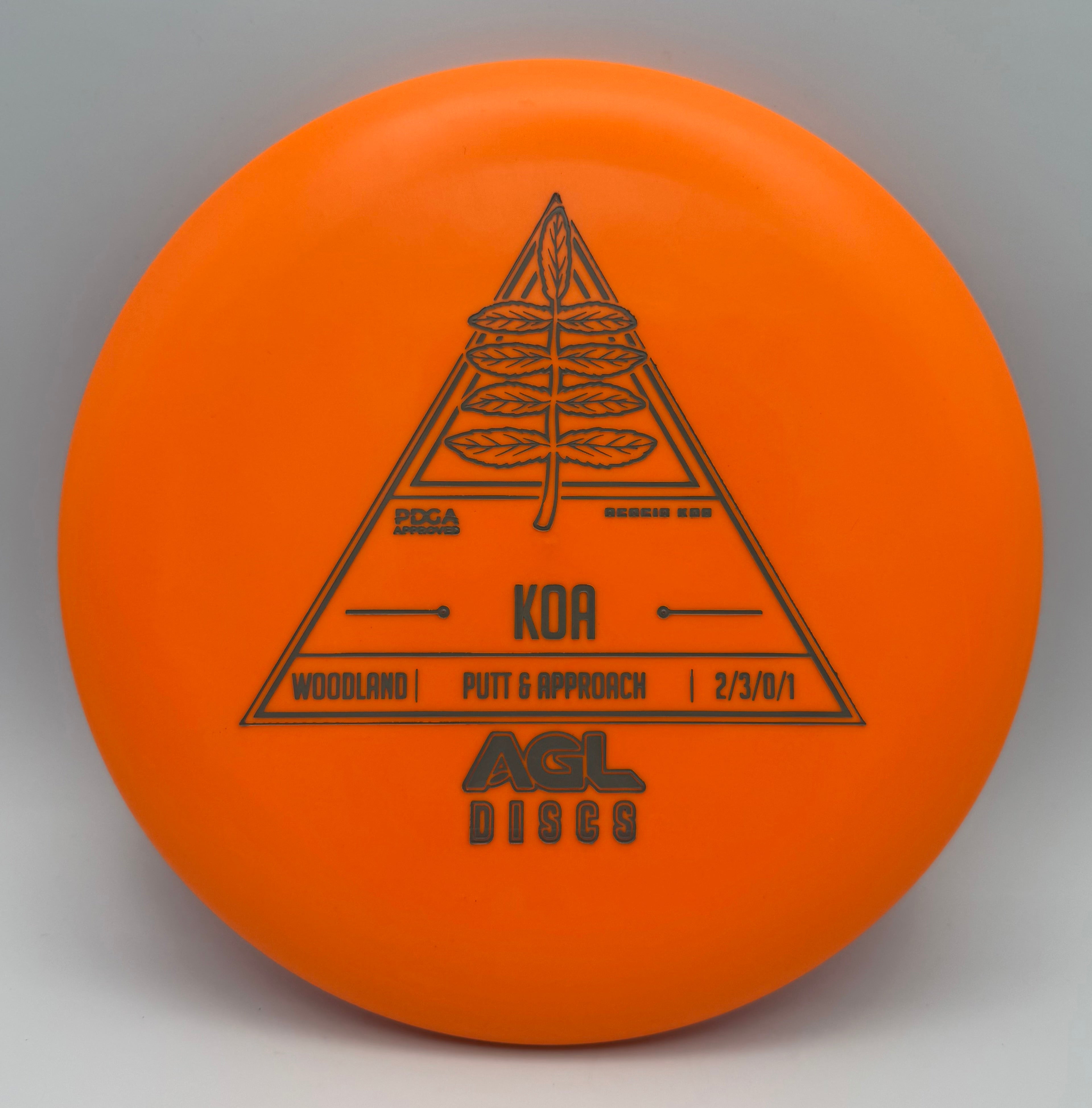 AGL Discs - Orange Woodland Koa (Stock Stamp)