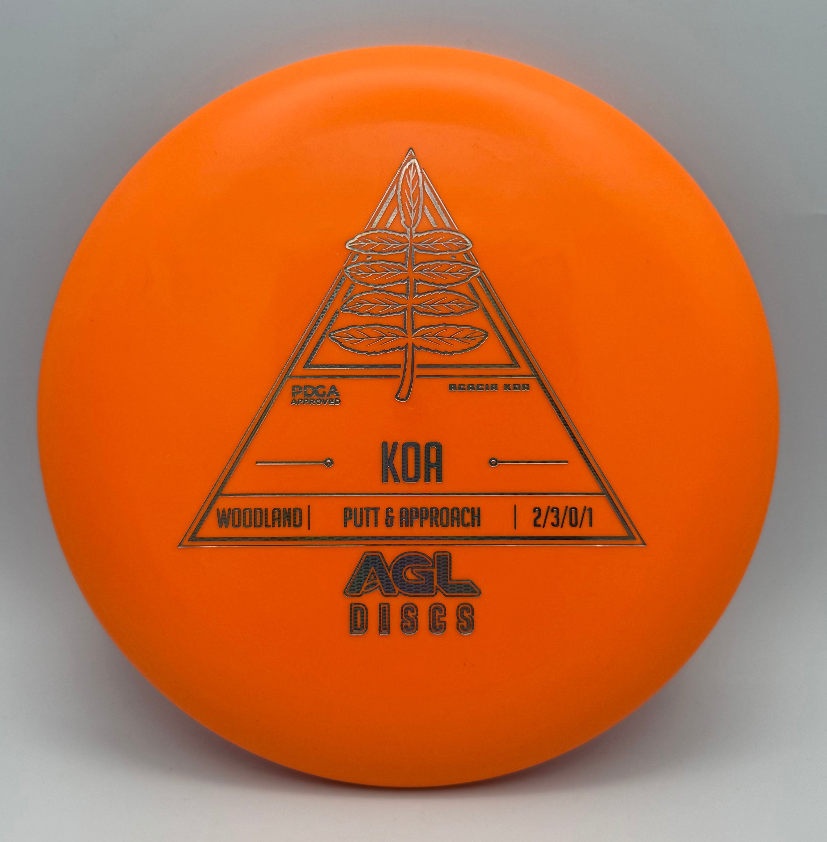 AGL Discs - Orange Woodland Koa (Stock Stamp)