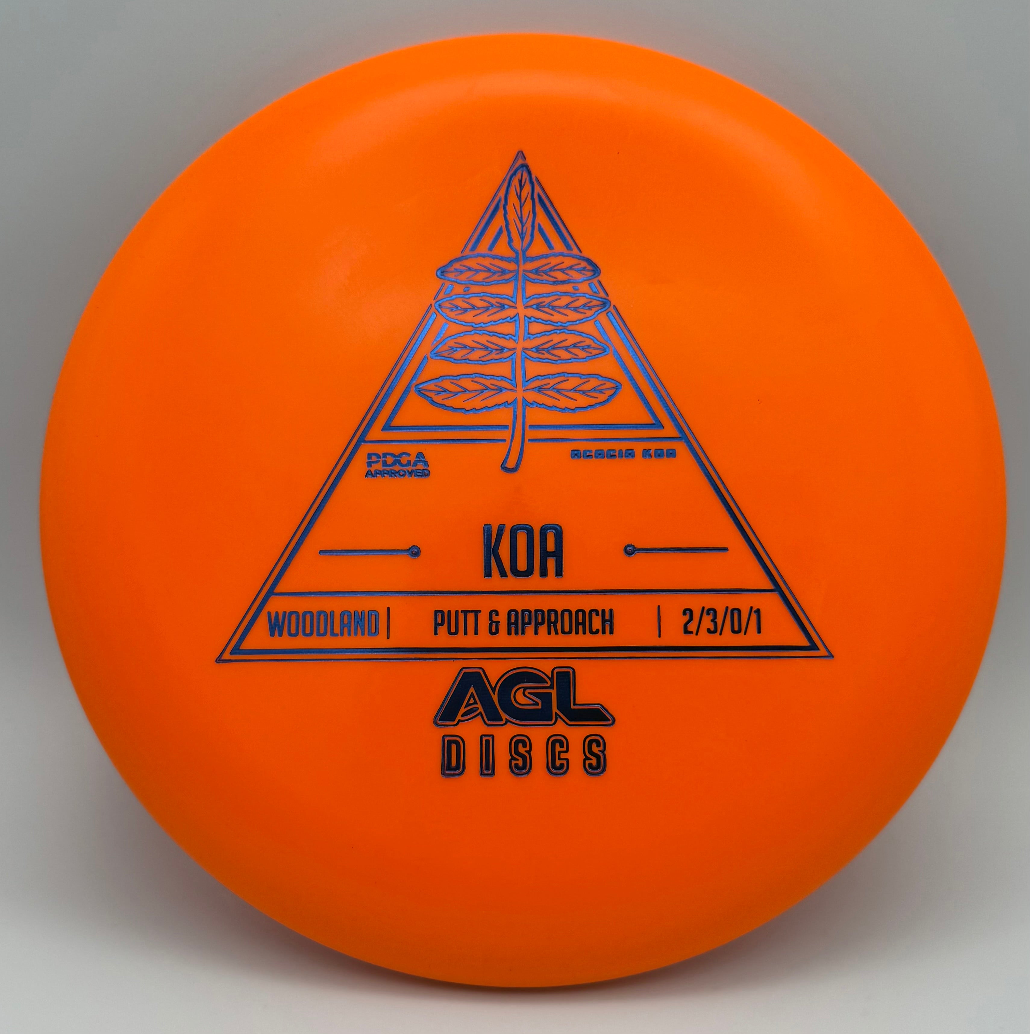 AGL Discs - Orange Woodland Koa (Stock Stamp)