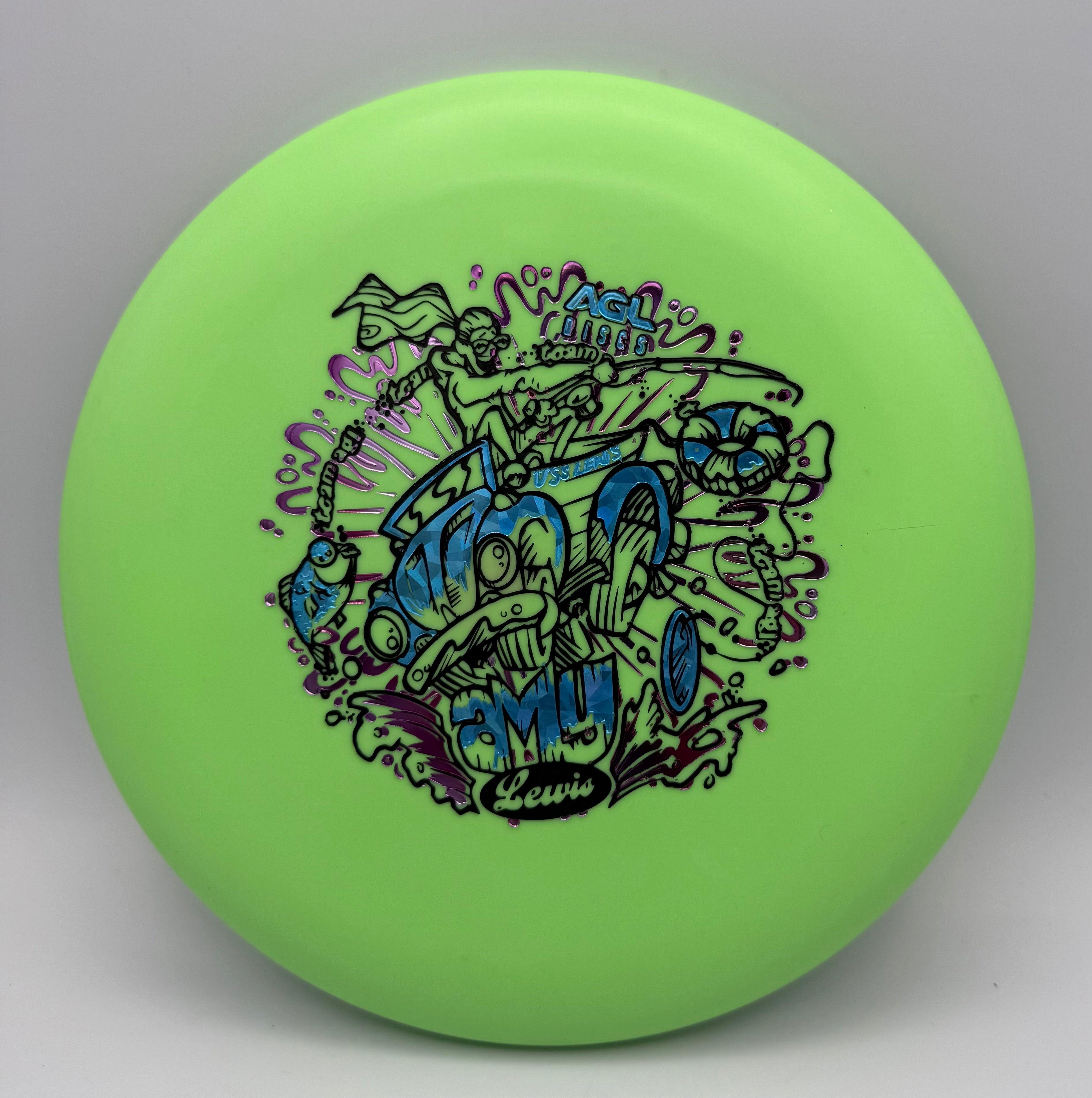 AGL Discs - Green Woodland Koa (Amy Lewis Tour Stamp)