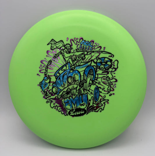 AGL Discs - Green Woodland Koa Variant 4 (Amy Lewis Tour Stamp)