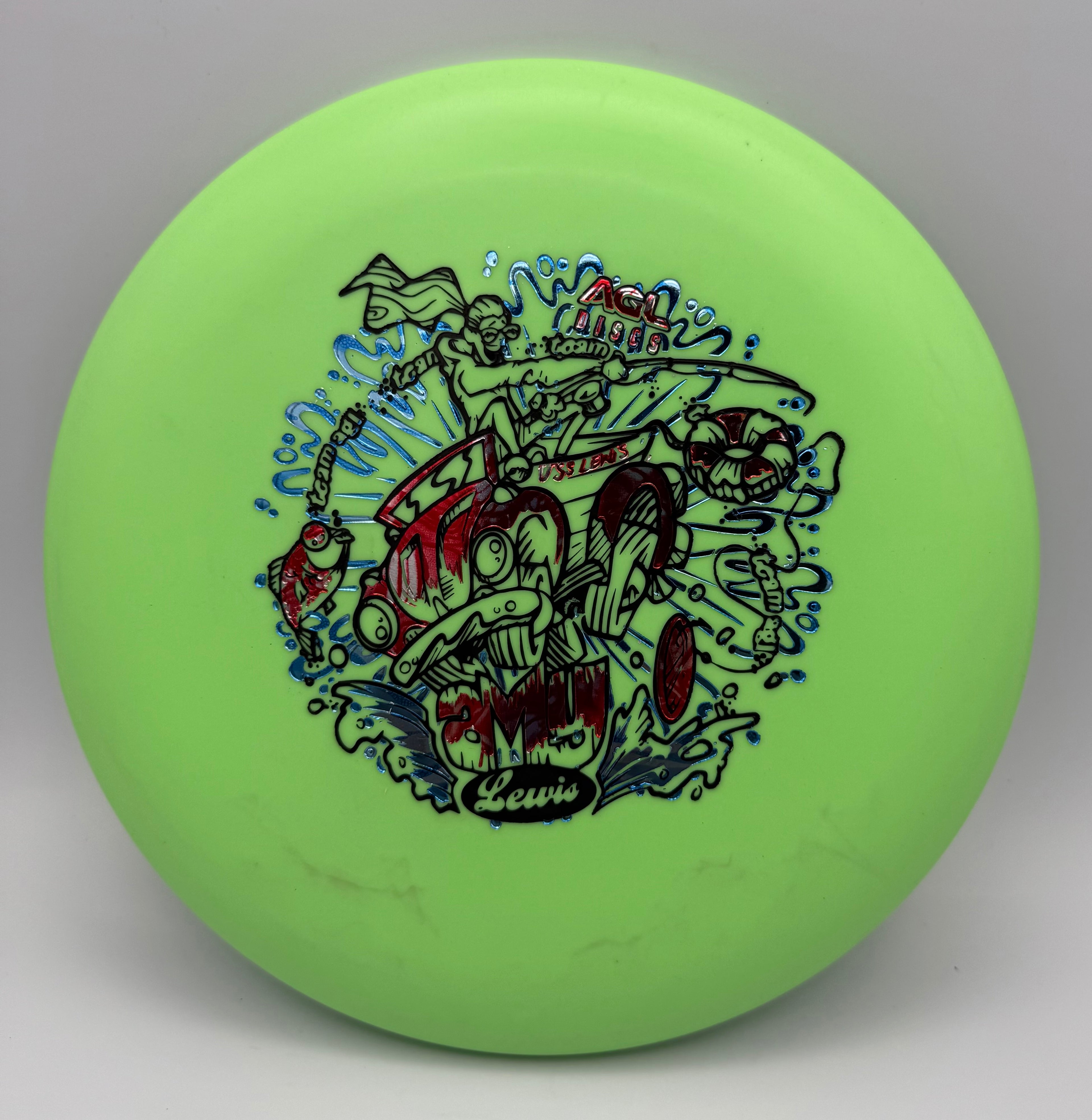 AGL Discs - Green Woodland Koa (Amy Lewis Tour Stamp)