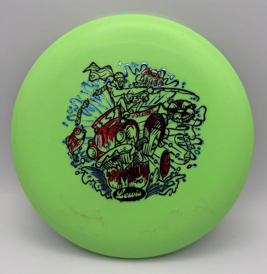AGL Discs - Green Woodland Koa Variant 5 (Amy Lewis Tour Stamp)