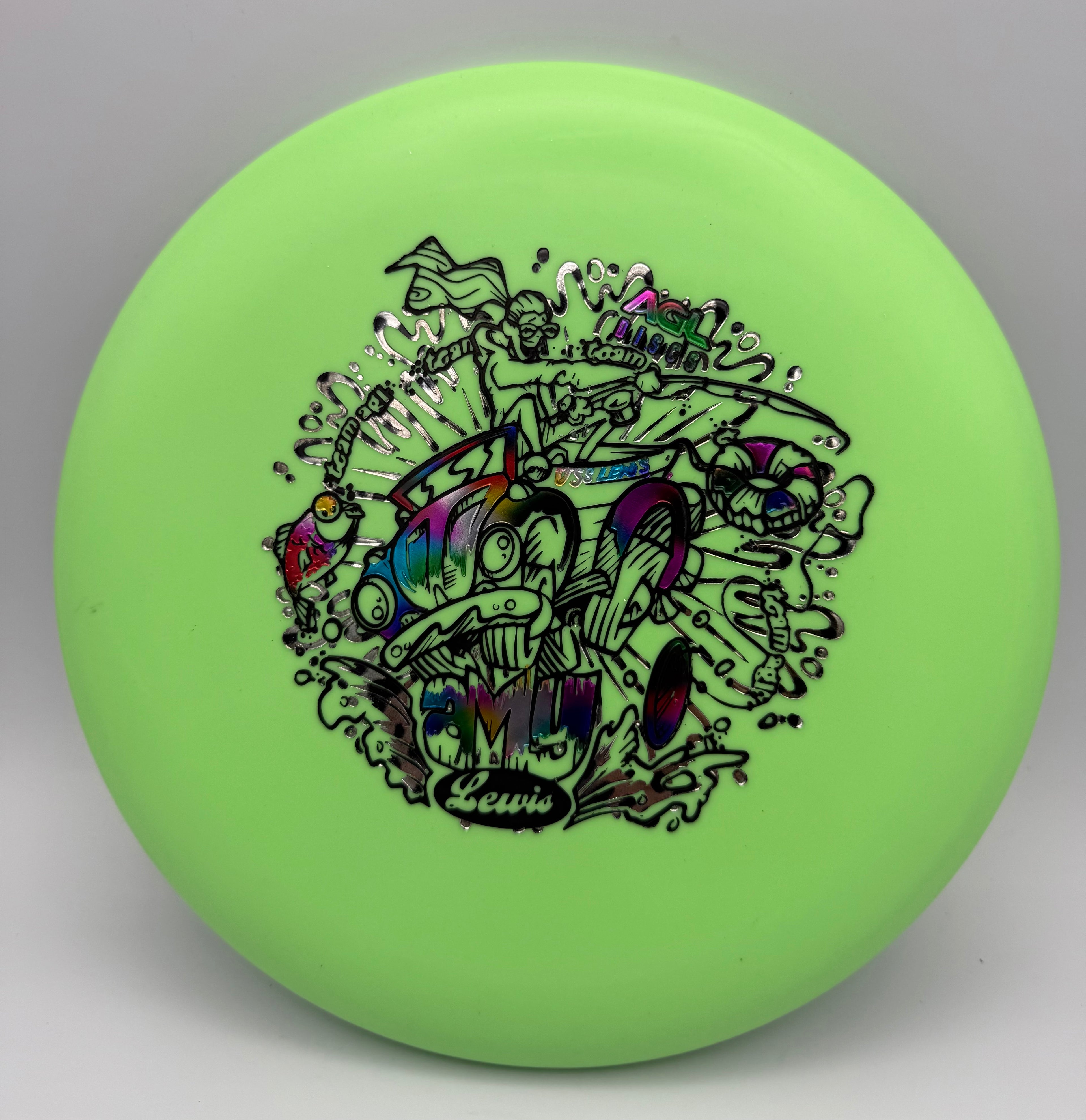 AGL Discs - Green Woodland Koa (Amy Lewis Tour Stamp)