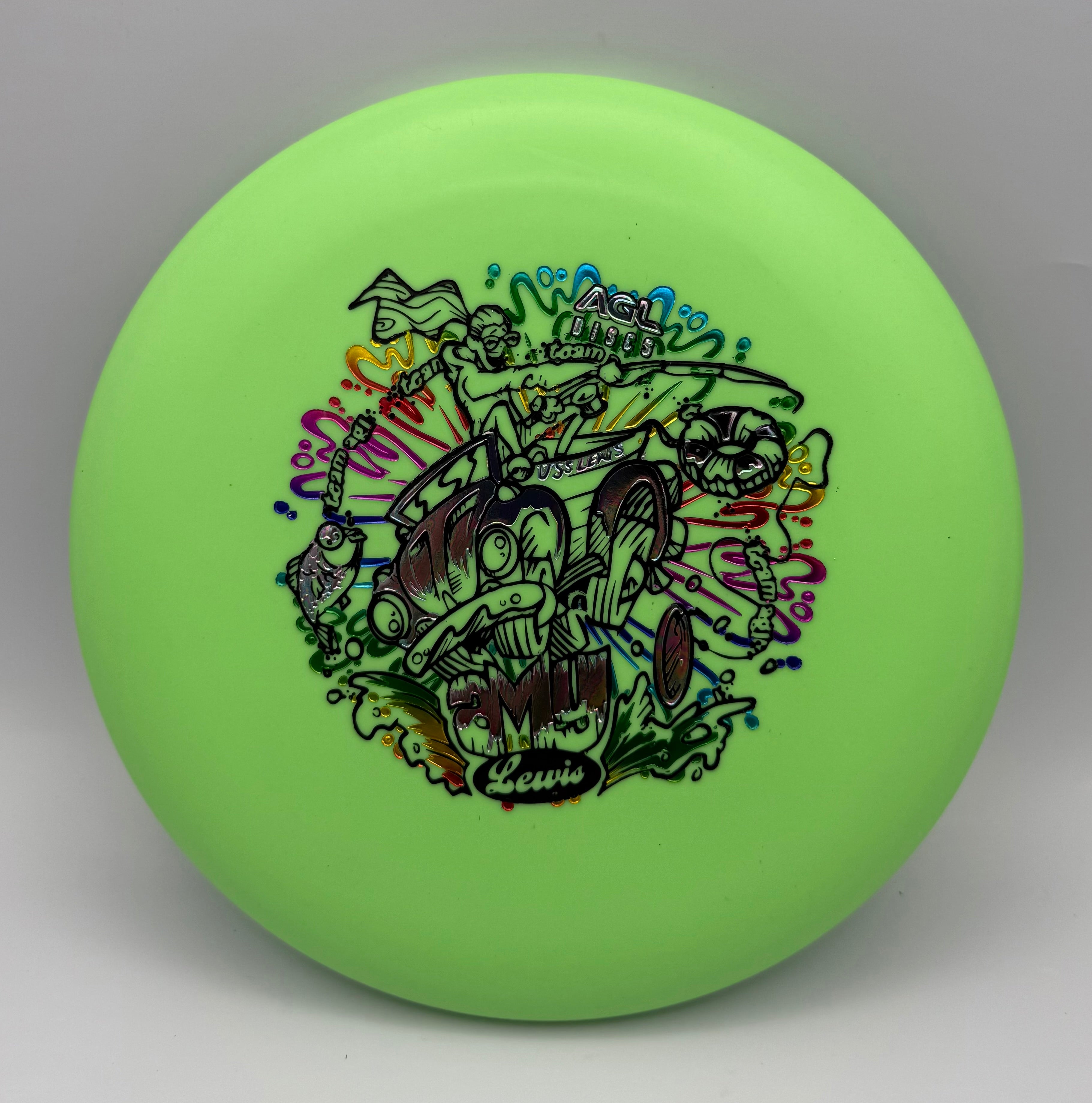 AGL Discs - Green Woodland Koa (Amy Lewis Tour Stamp)