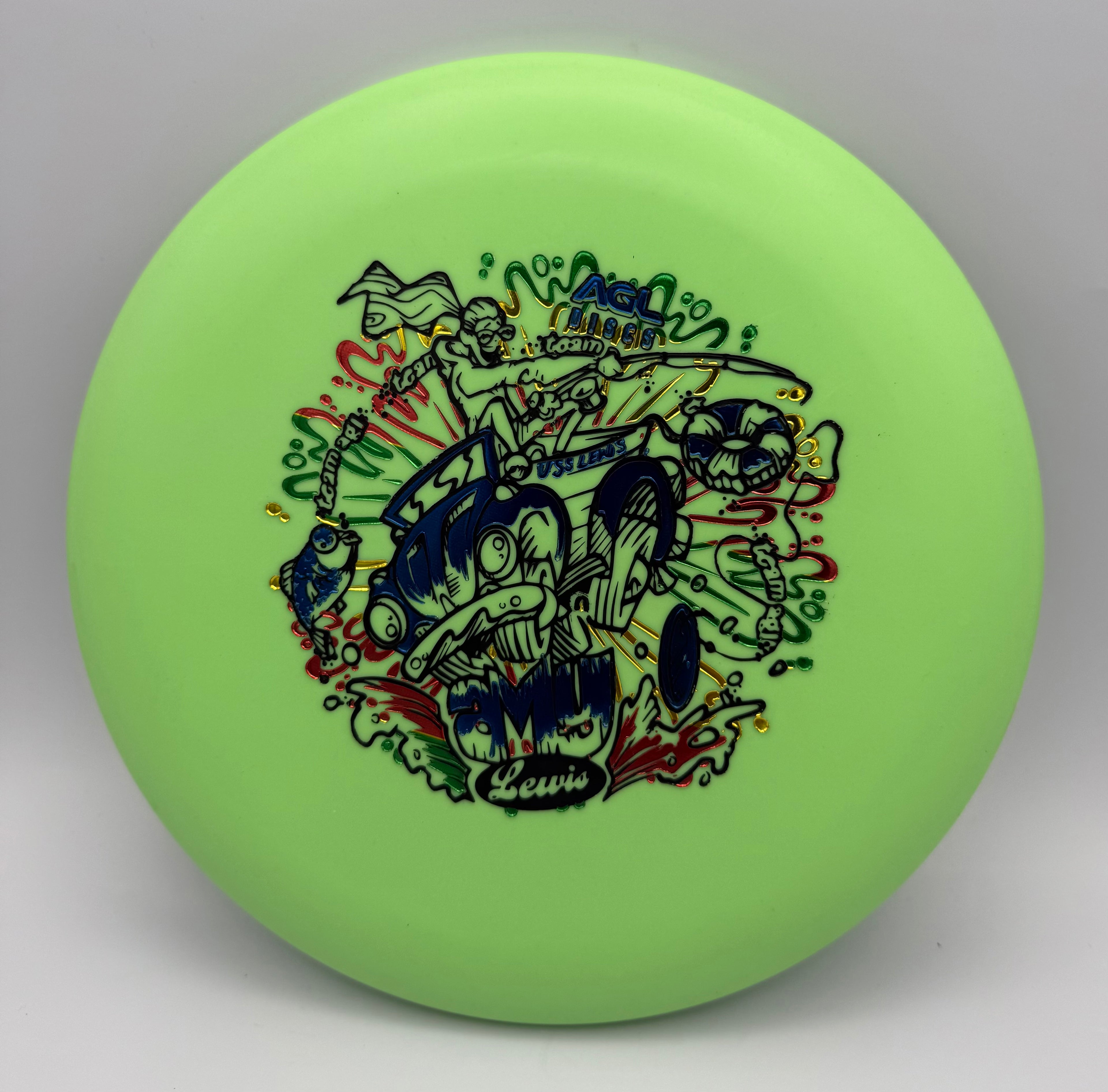 AGL Discs - Green Woodland Koa (Amy Lewis Tour Stamp)