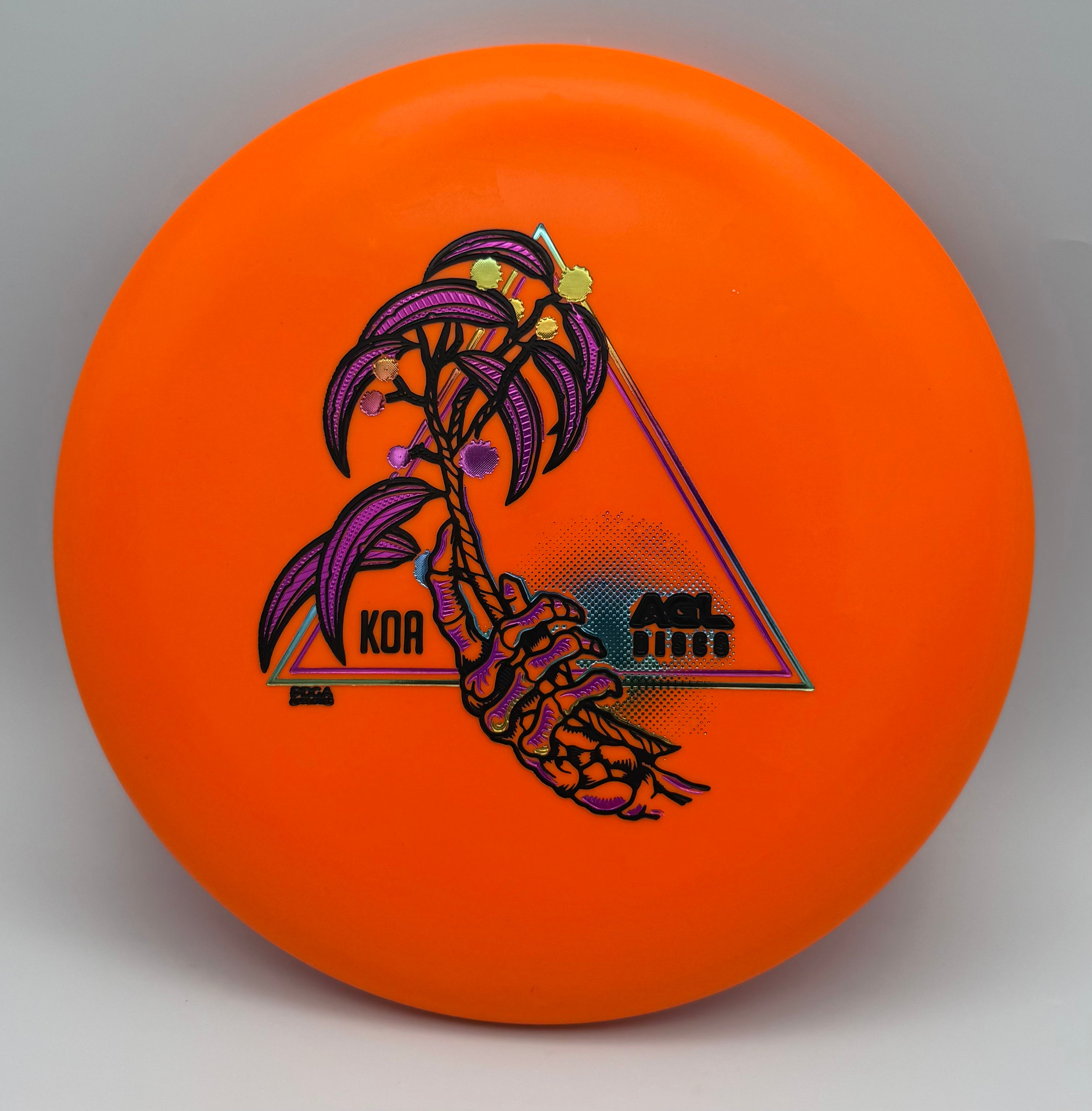 AGL Discs - Orange Woodland Koa  (Justin Lago Artist Series)