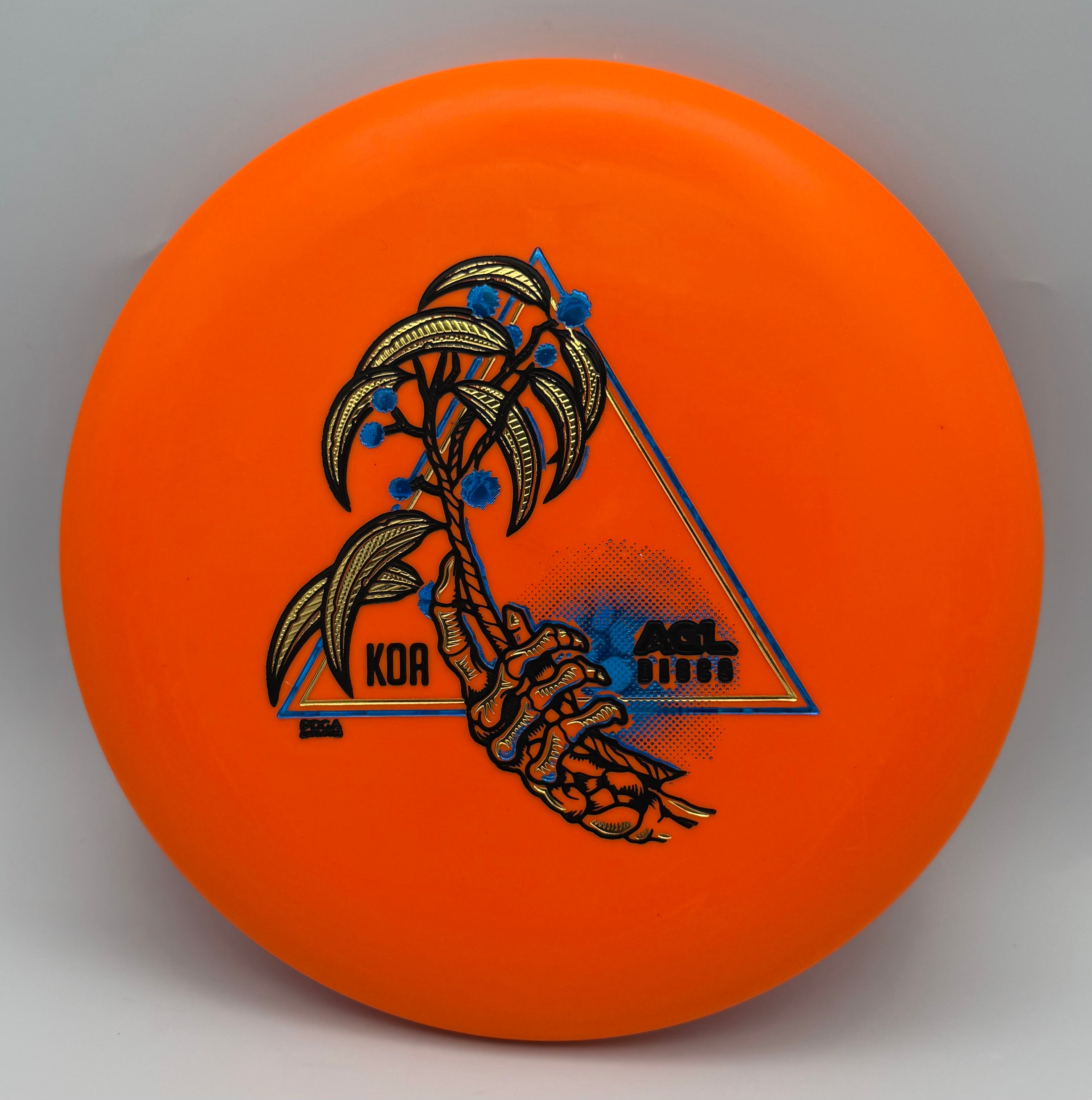 AGL Discs - Orange Woodland Koa  (Justin Lago Artist Series)