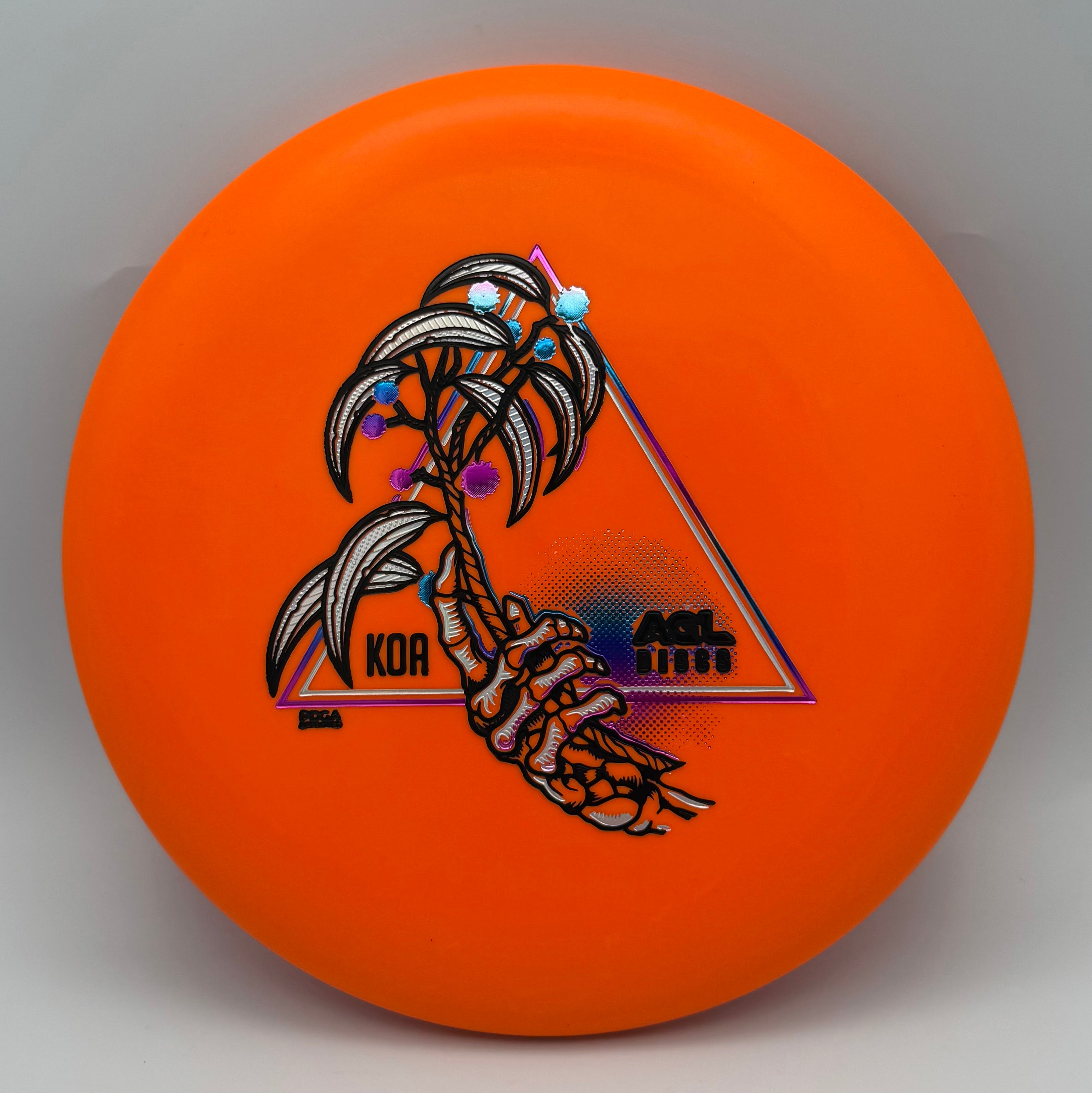 AGL Discs - Orange Woodland Koa  (Justin Lago Artist Series)