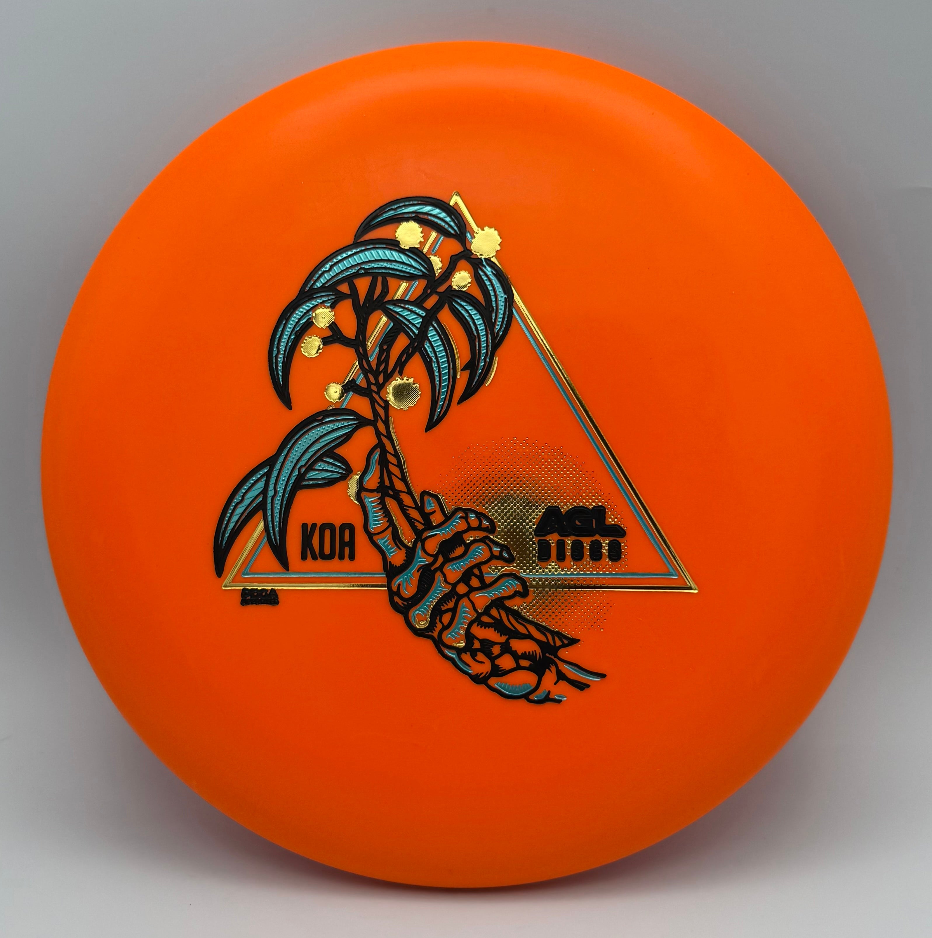 AGL Discs - Orange Woodland Koa  (Justin Lago Artist Series)