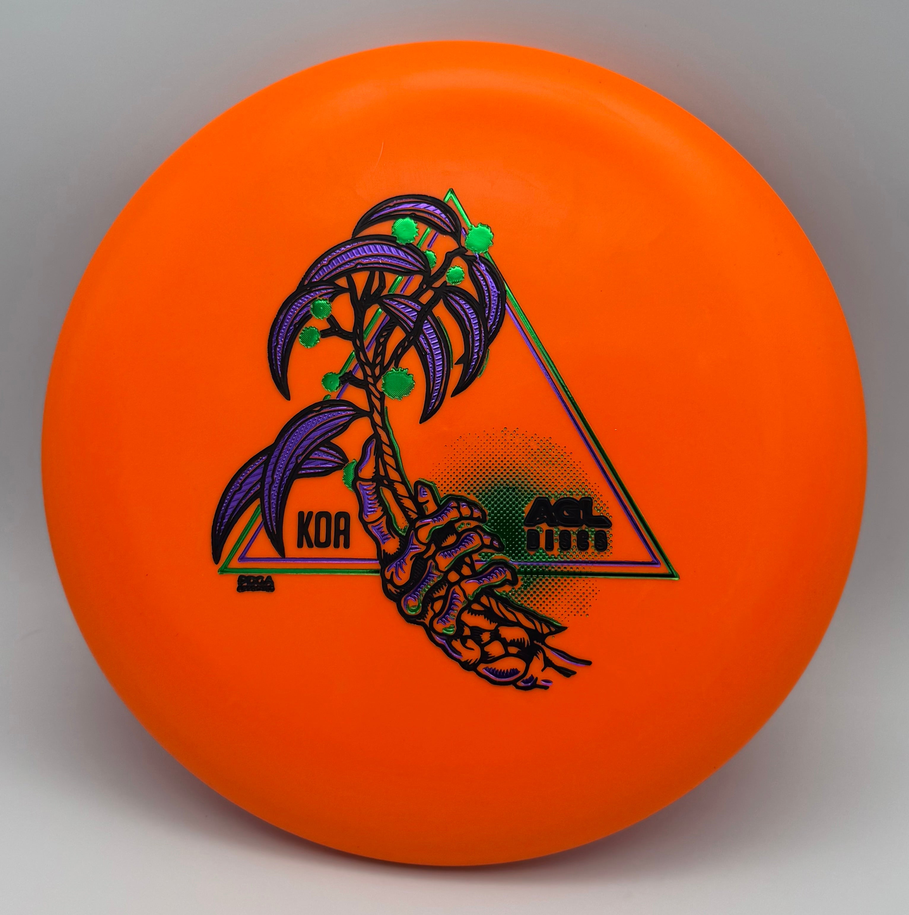AGL Discs - Orange Woodland Koa  (Justin Lago Artist Series)