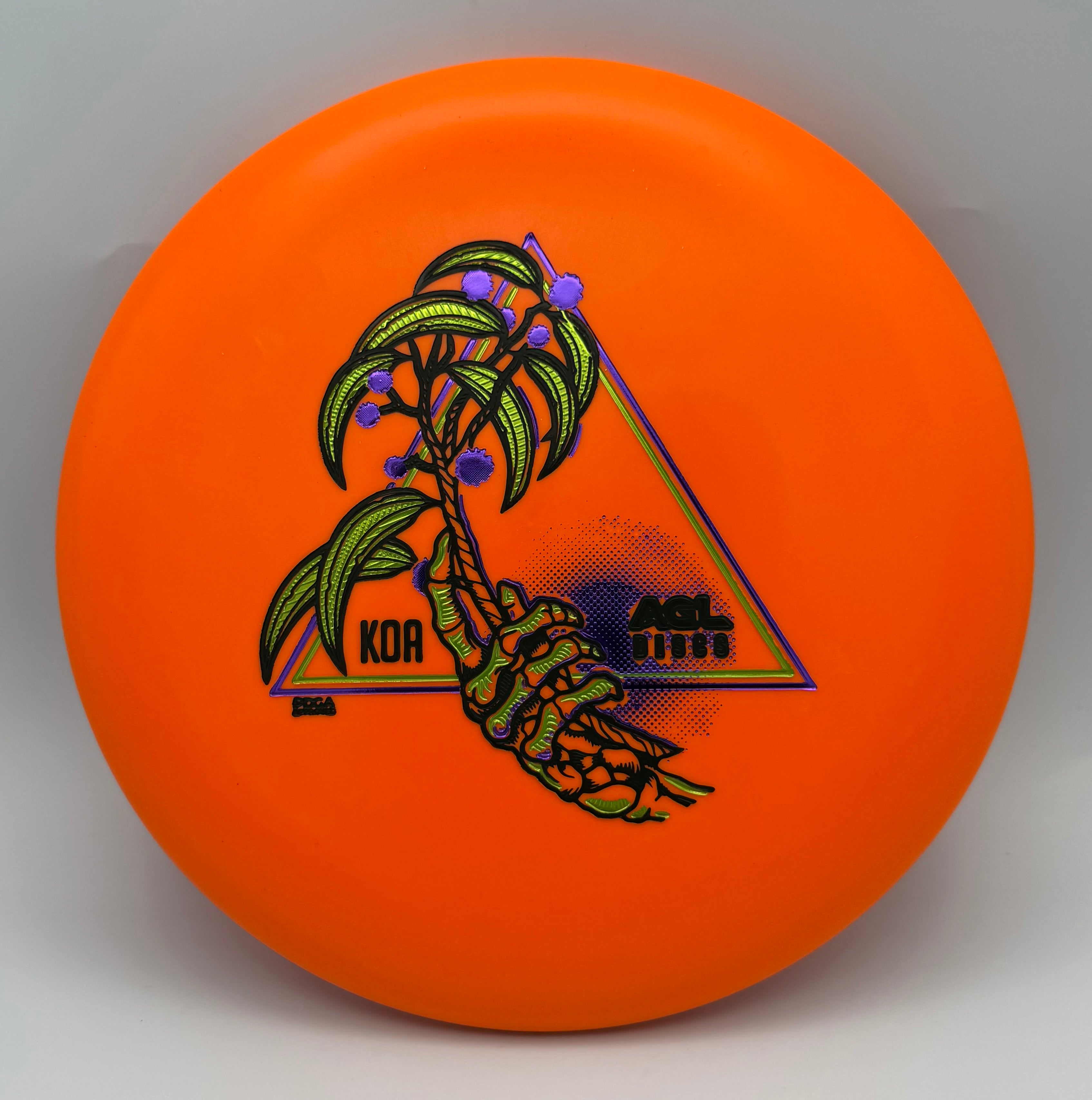 AGL Discs - Orange Woodland Koa  (Justin Lago Artist Series)
