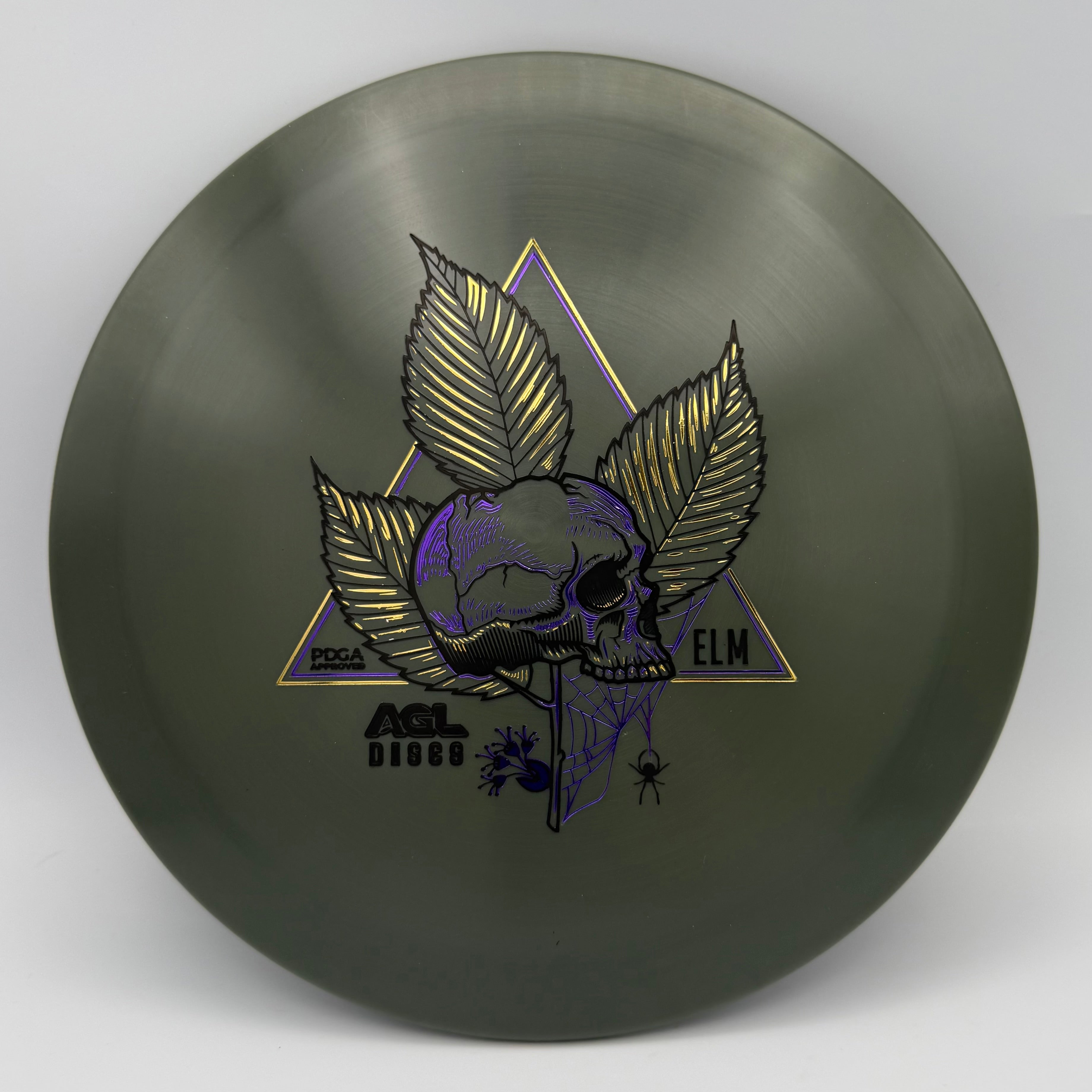AGL Discs - Gunmetal Alpine Elm (Justin Lago Triple Register Stamp)