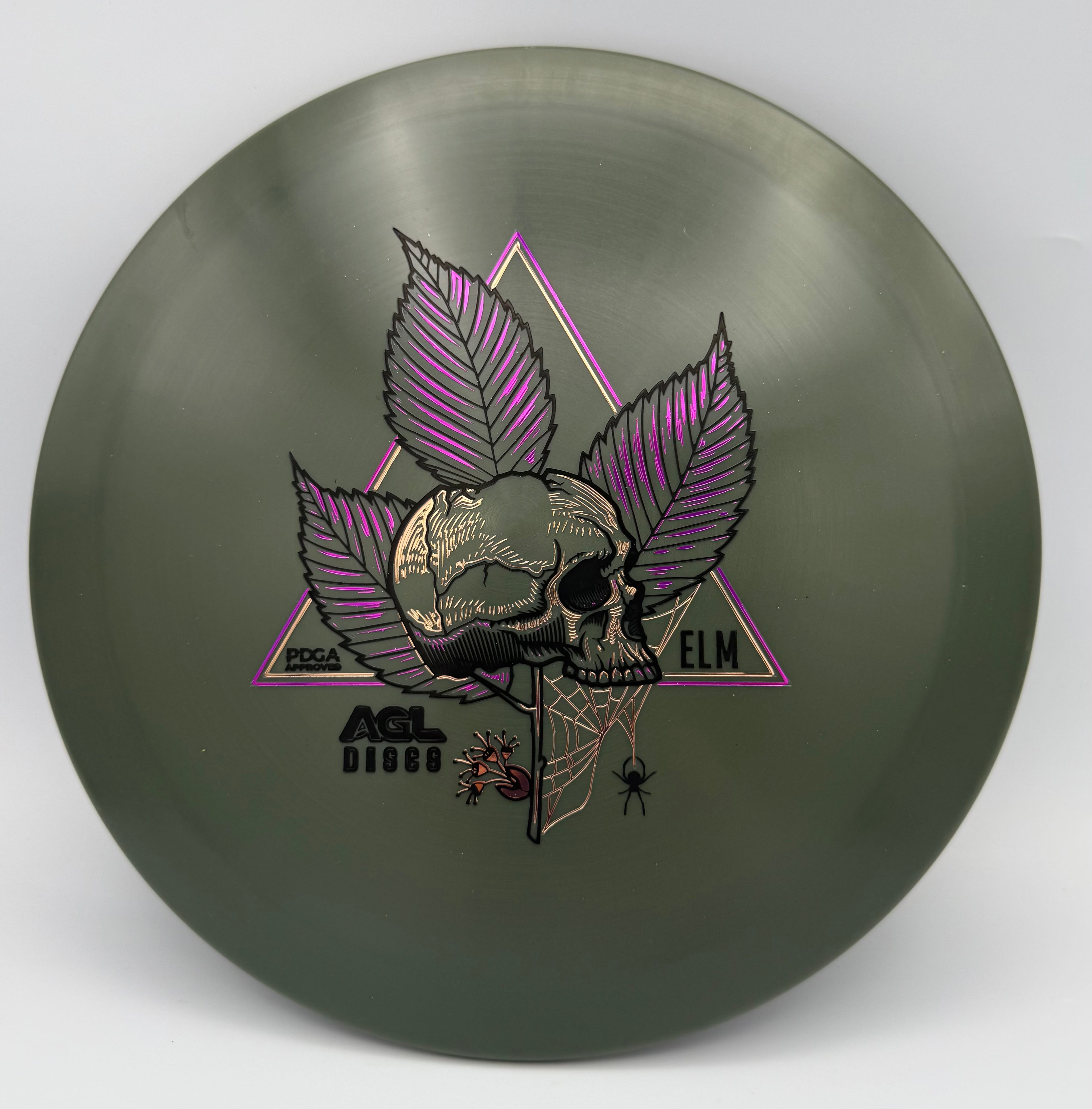 AGL Discs - Gunmetal Alpine Elm (Justin Lago Triple Register Stamp)