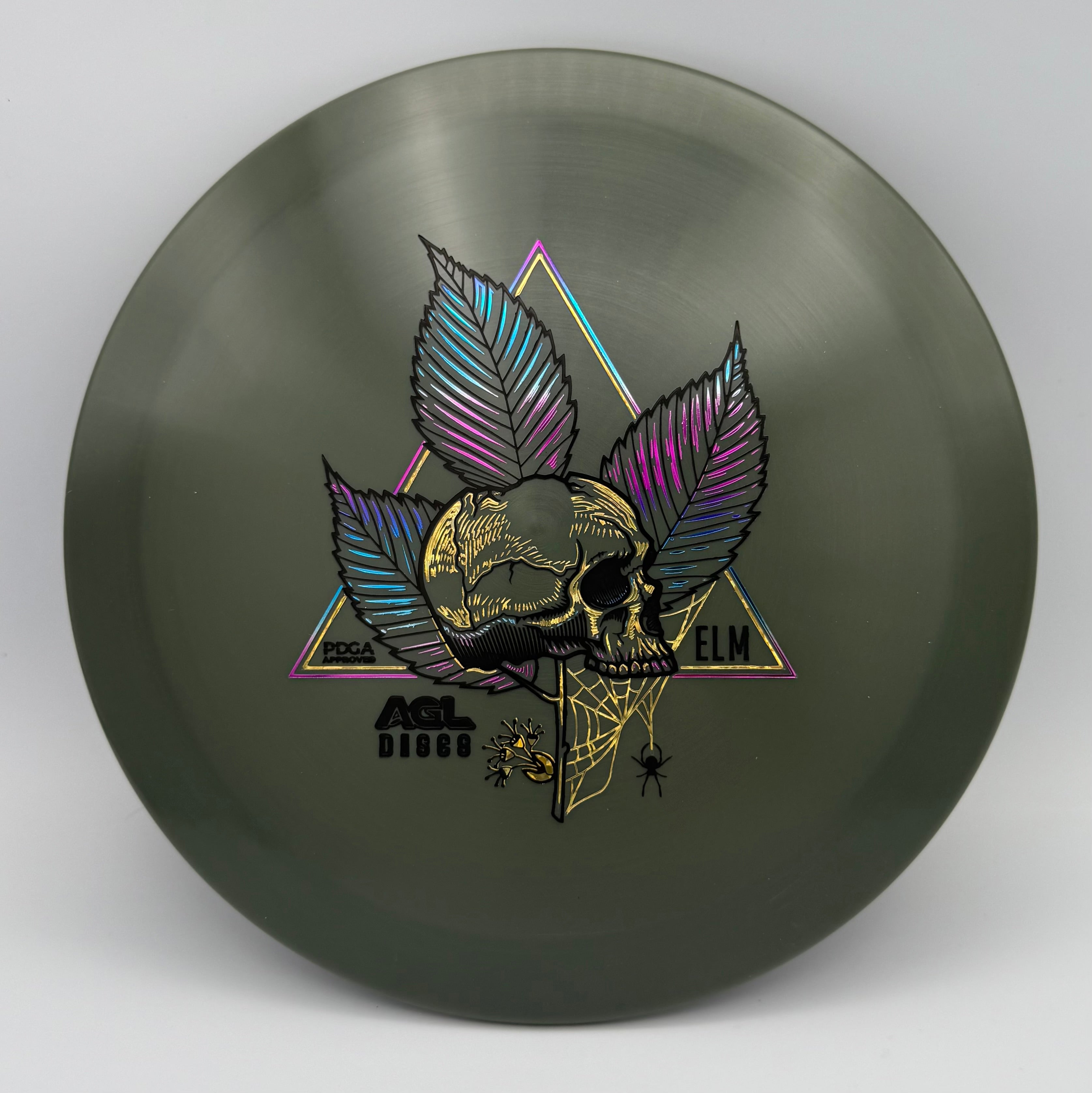 AGL Discs - Gunmetal Alpine Elm (Justin Lago Triple Register Stamp)