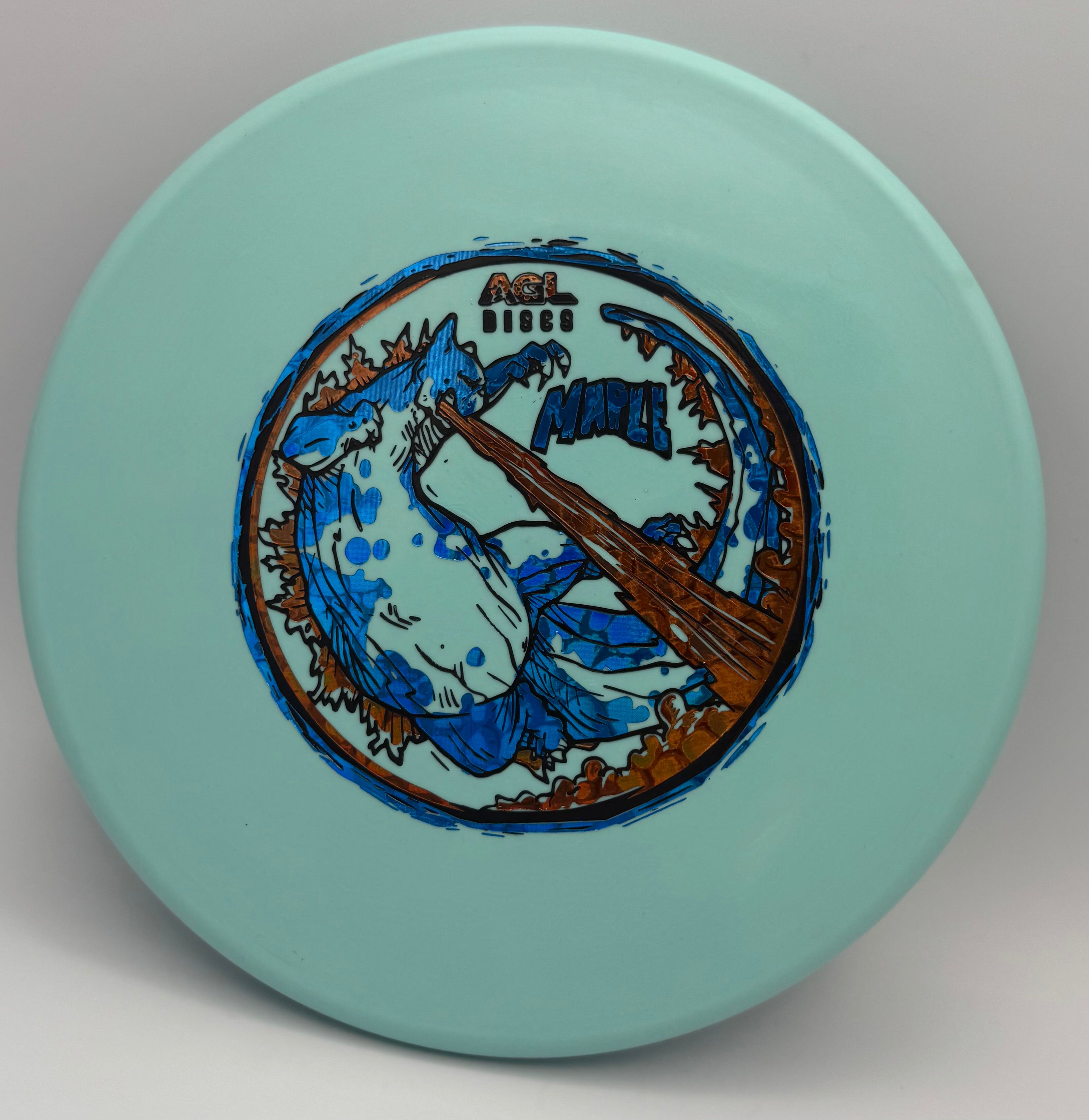 AGL Discs - Teal Woodland Maple (Jef Wind Series)