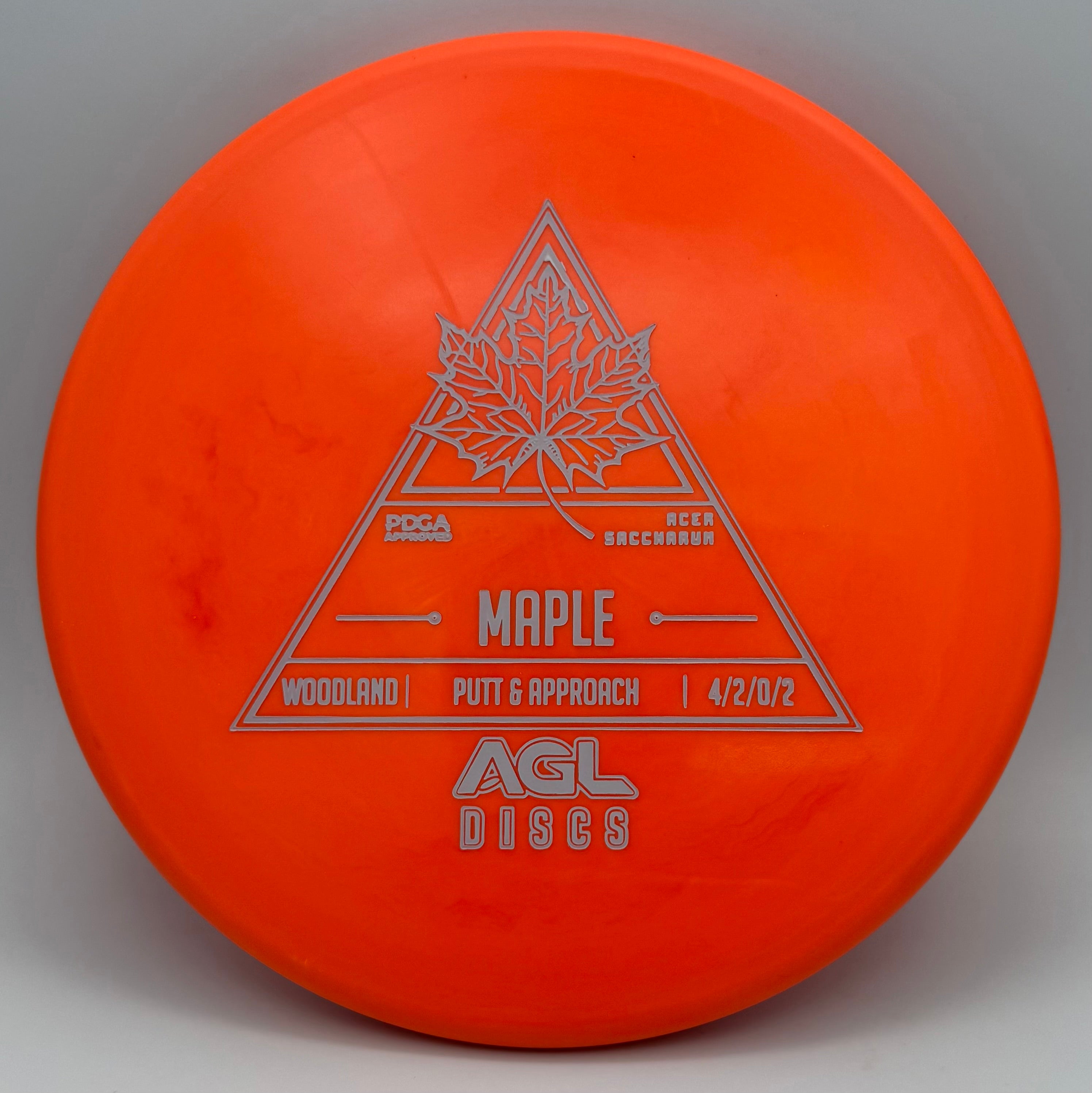 AGL Discs - Orange Woodland Maple (AGL Stock Stamp)