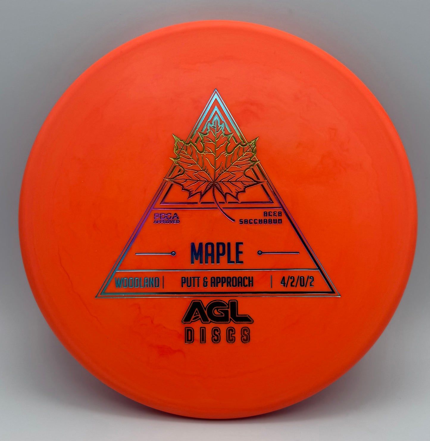 AGL Discs - Orange Woodland Maple (AGL Stock Stamp)