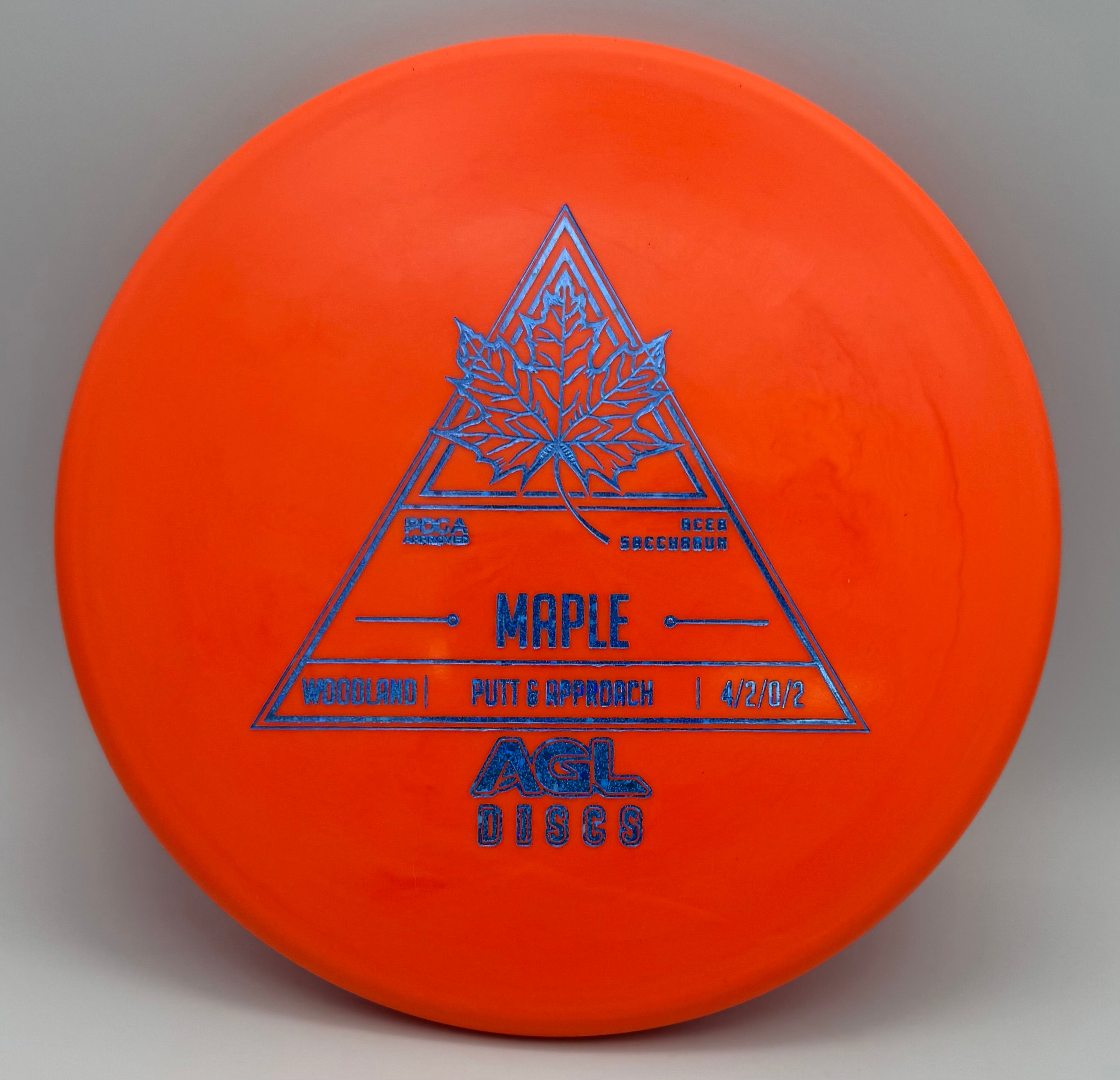 AGL Discs - Orange Woodland Maple (AGL Stock Stamp)