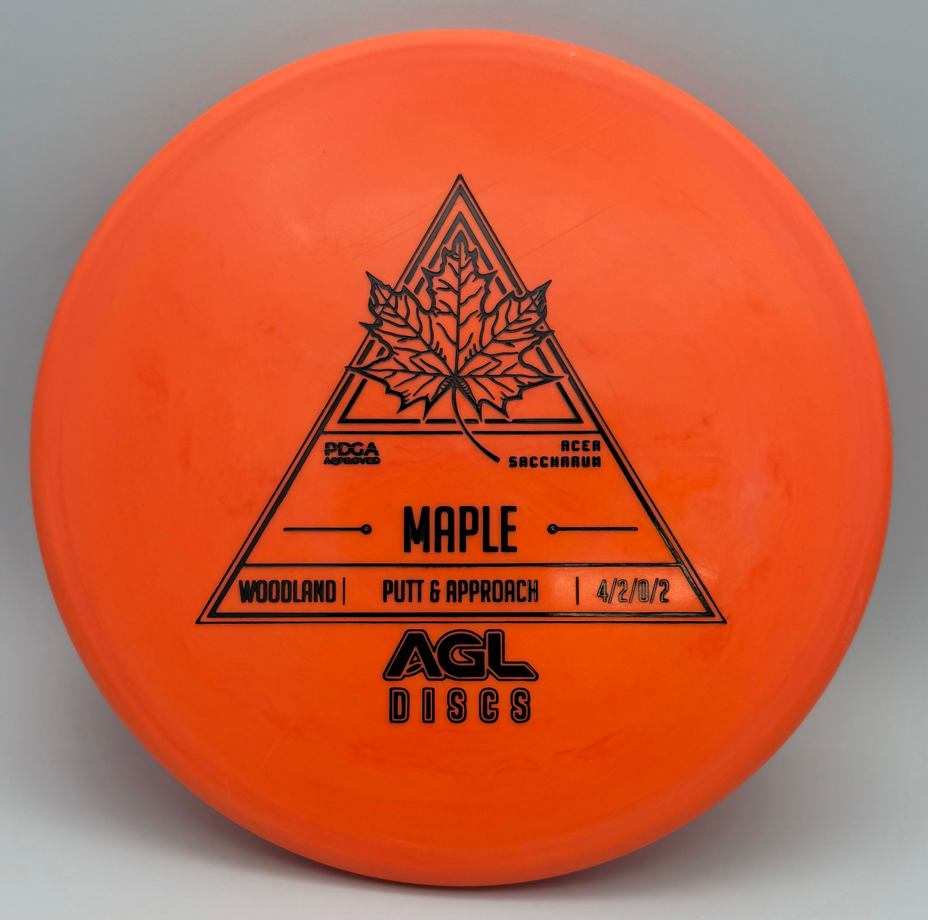 AGL Discs - Orange Woodland Maple (AGL Stock Stamp)