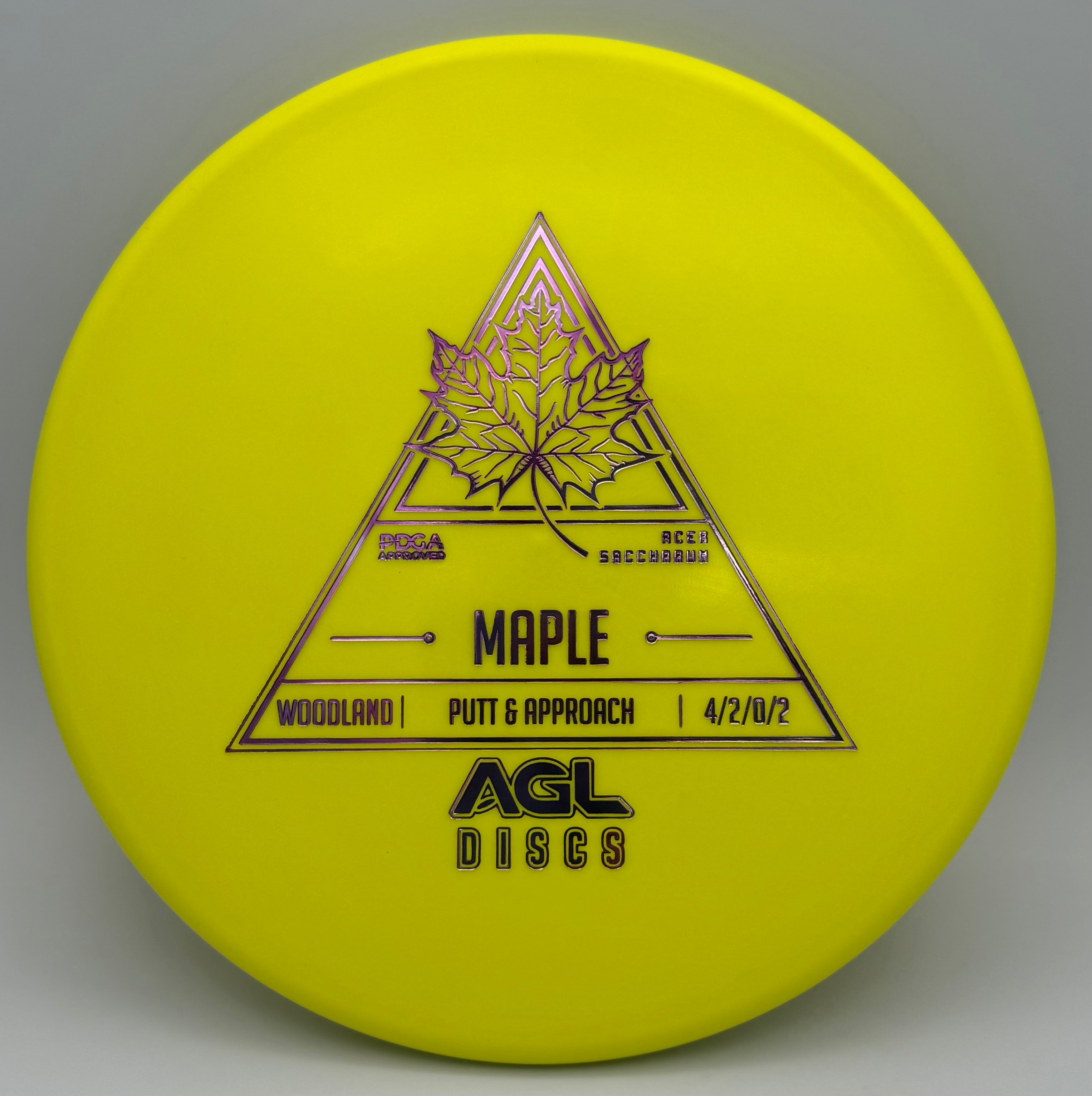 AGL Discs - Yellow Woodland Maple (AGL Stock Stamp)