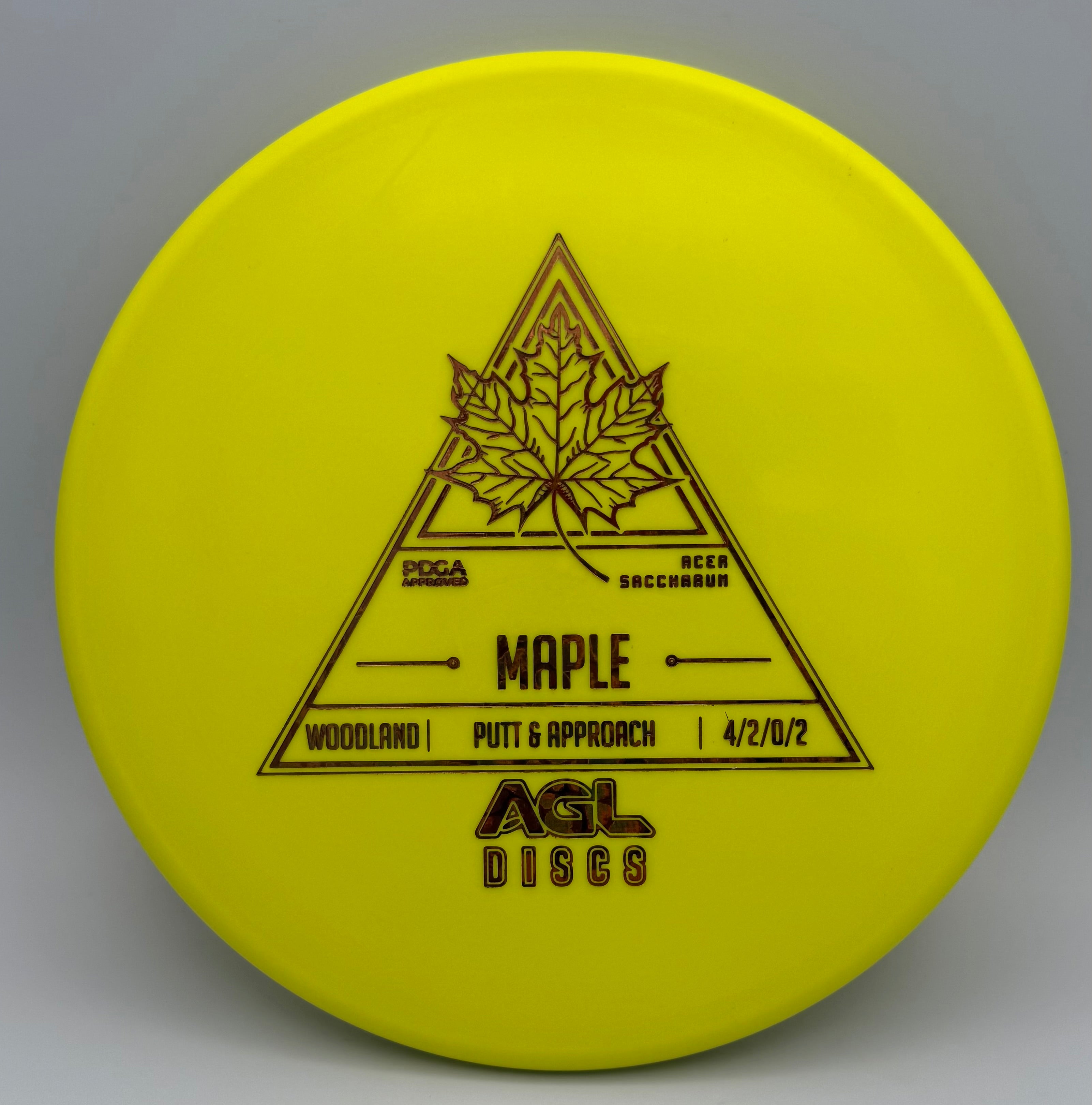AGL Discs - Yellow Woodland Maple (AGL Stock Stamp)