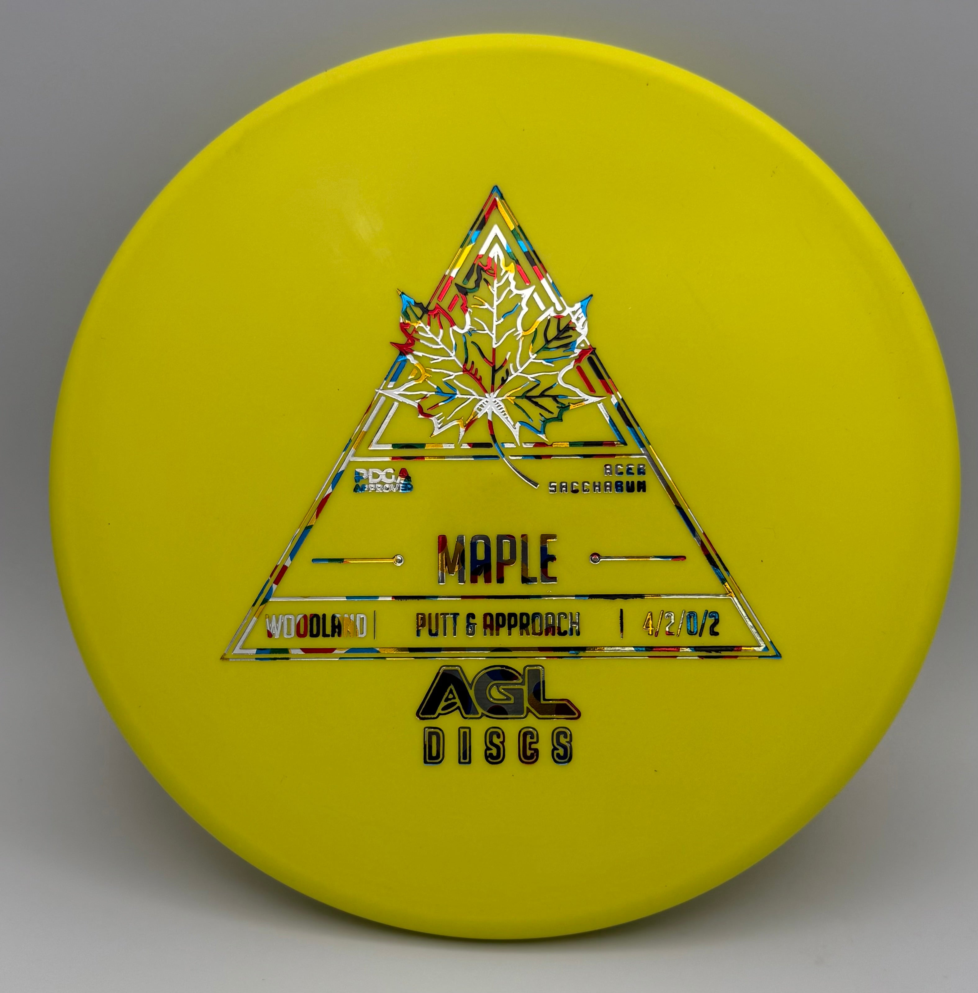 AGL Discs - Yellow Woodland Maple (AGL Stock Stamp)