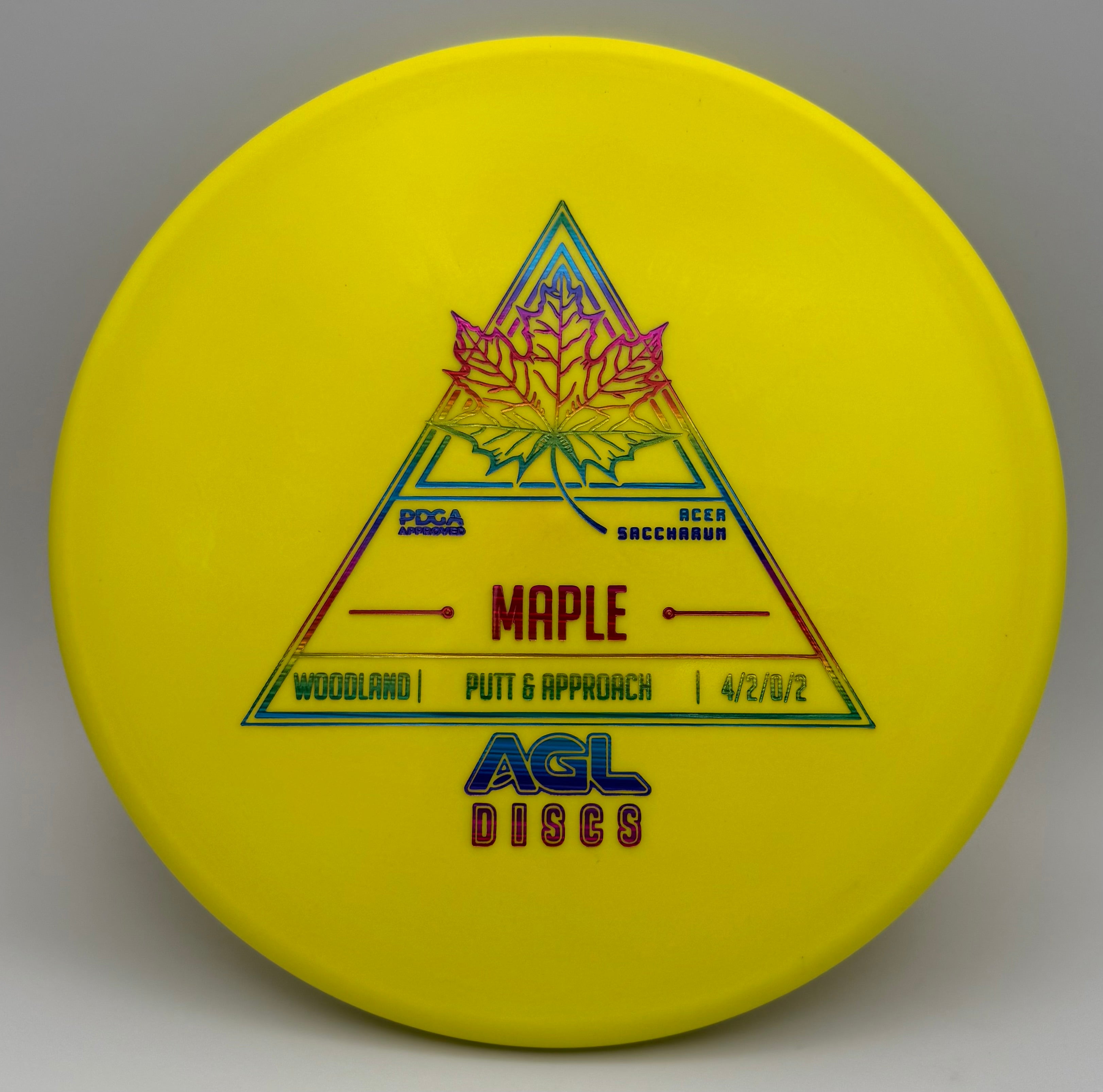 AGL Discs - Yellow Woodland Maple (AGL Stock Stamp)