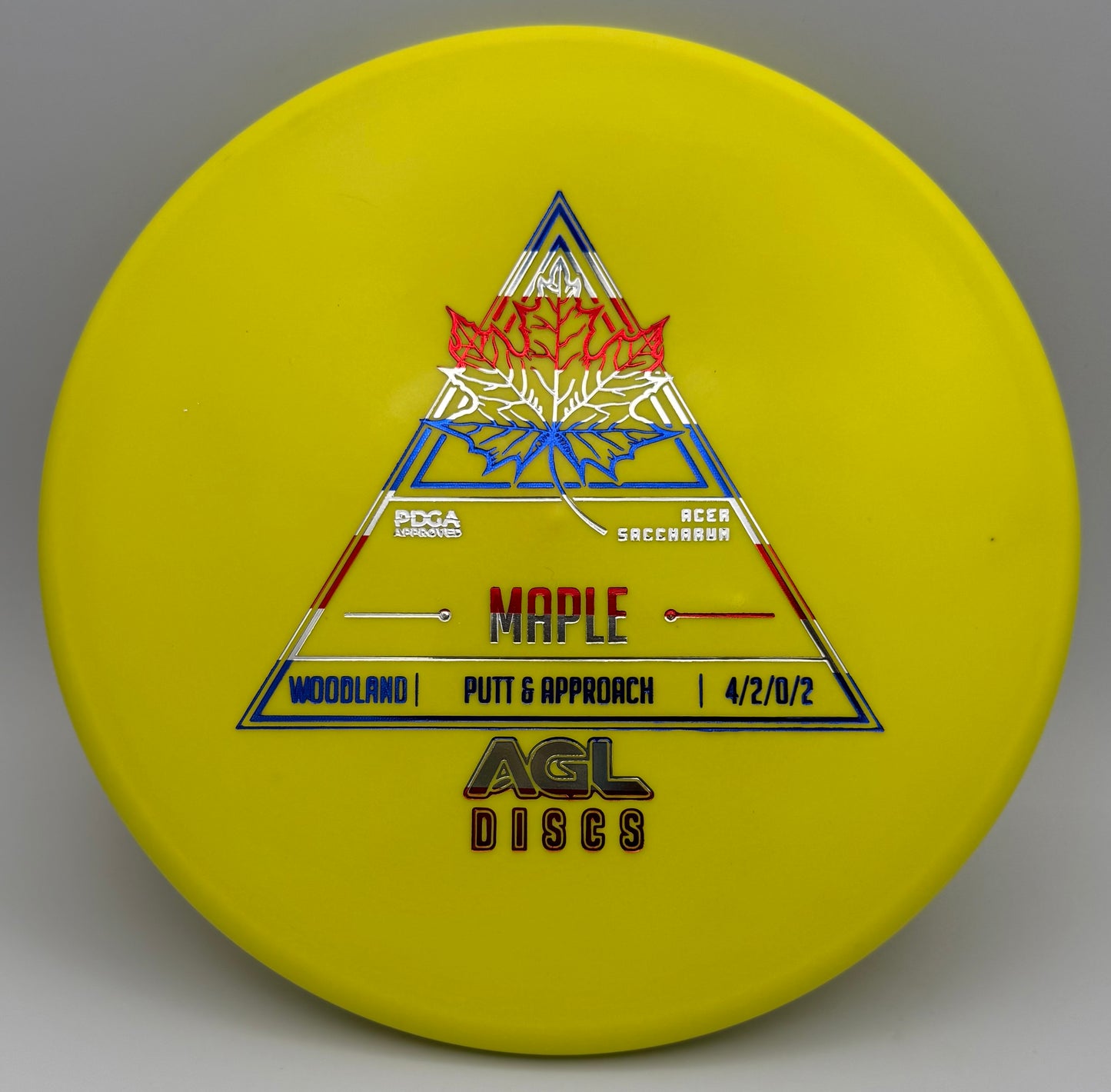 AGL Discs - Yellow Woodland Maple (AGL Stock Stamp)