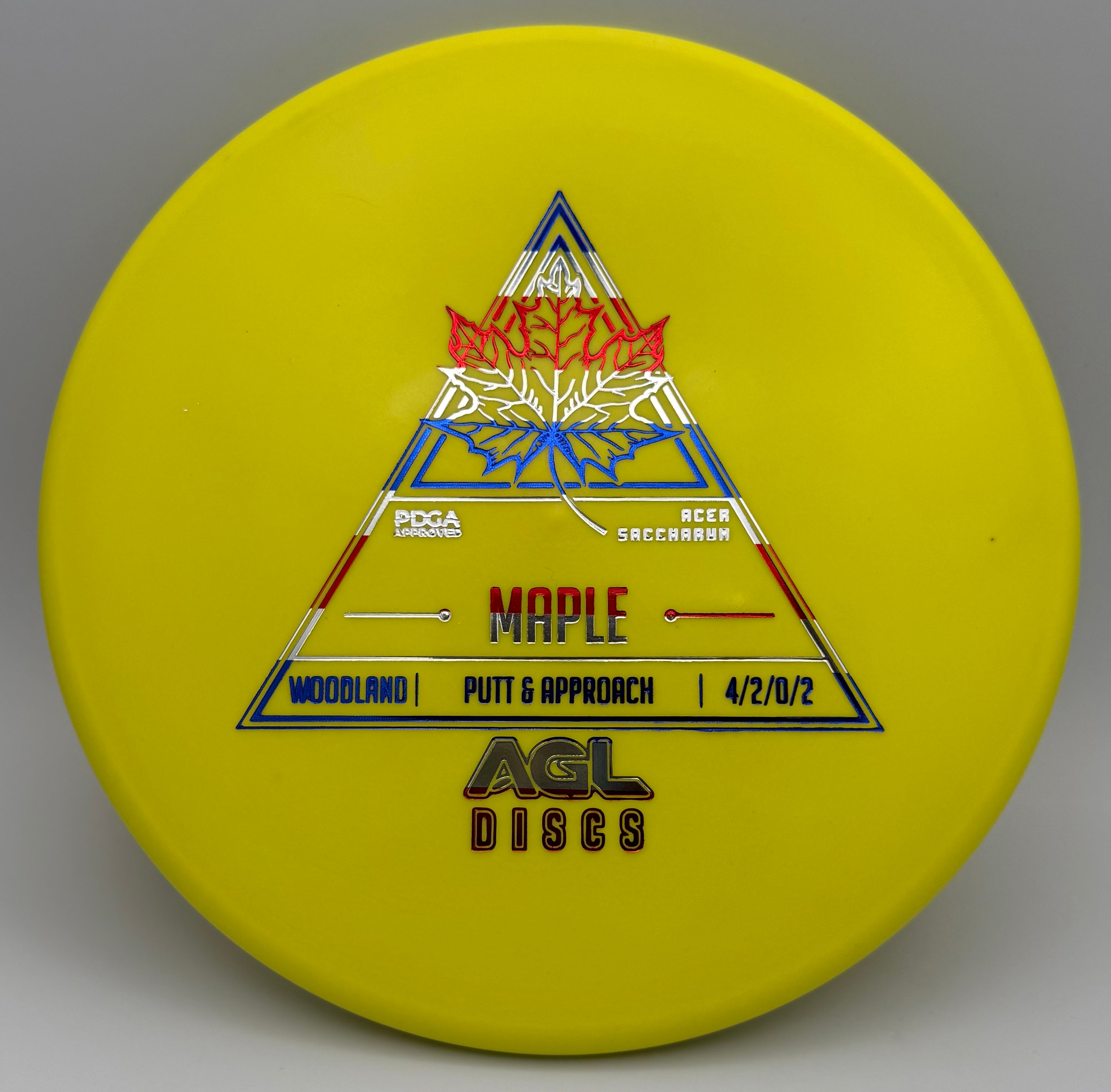 AGL Discs - Yellow Woodland Maple (AGL Stock Stamp)