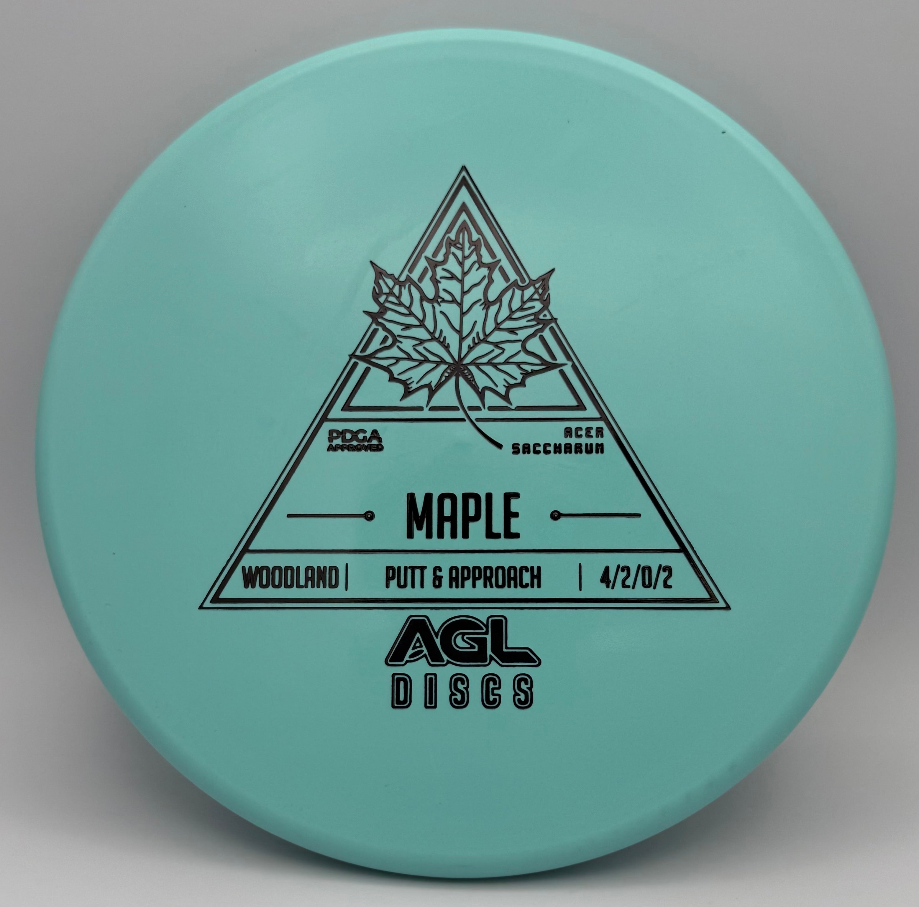 AGL Discs - Teal Woodland Maple (AGL Stock Stamp)